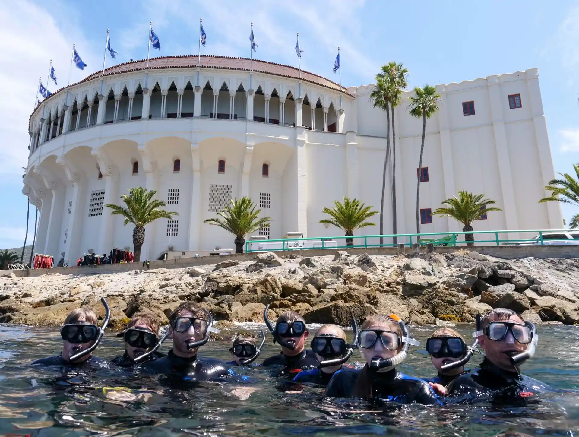 Catalina snorkeling in the protected waters of the Casino Point Dive Park