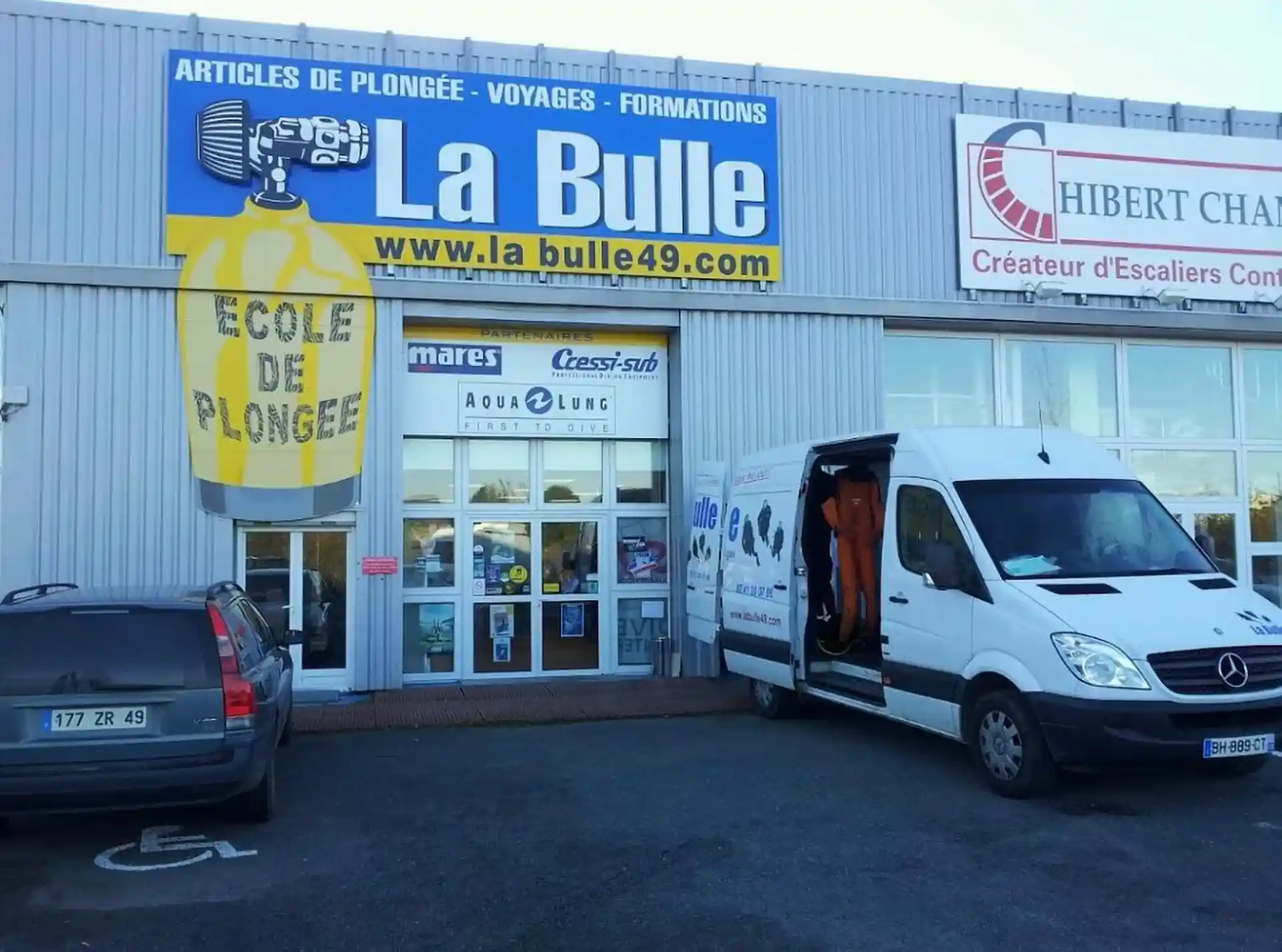 Photo du magasin de plongée