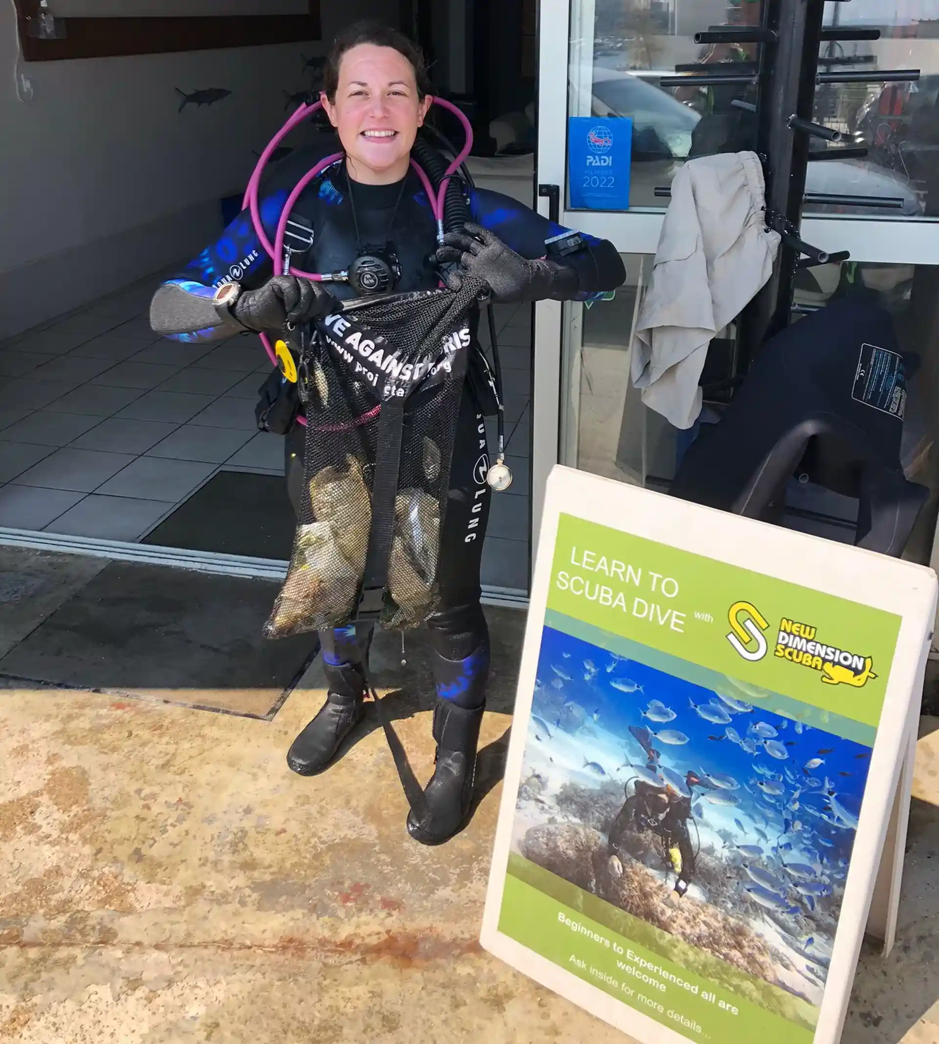 Susie, one of our instructors is passionate about debris dive
