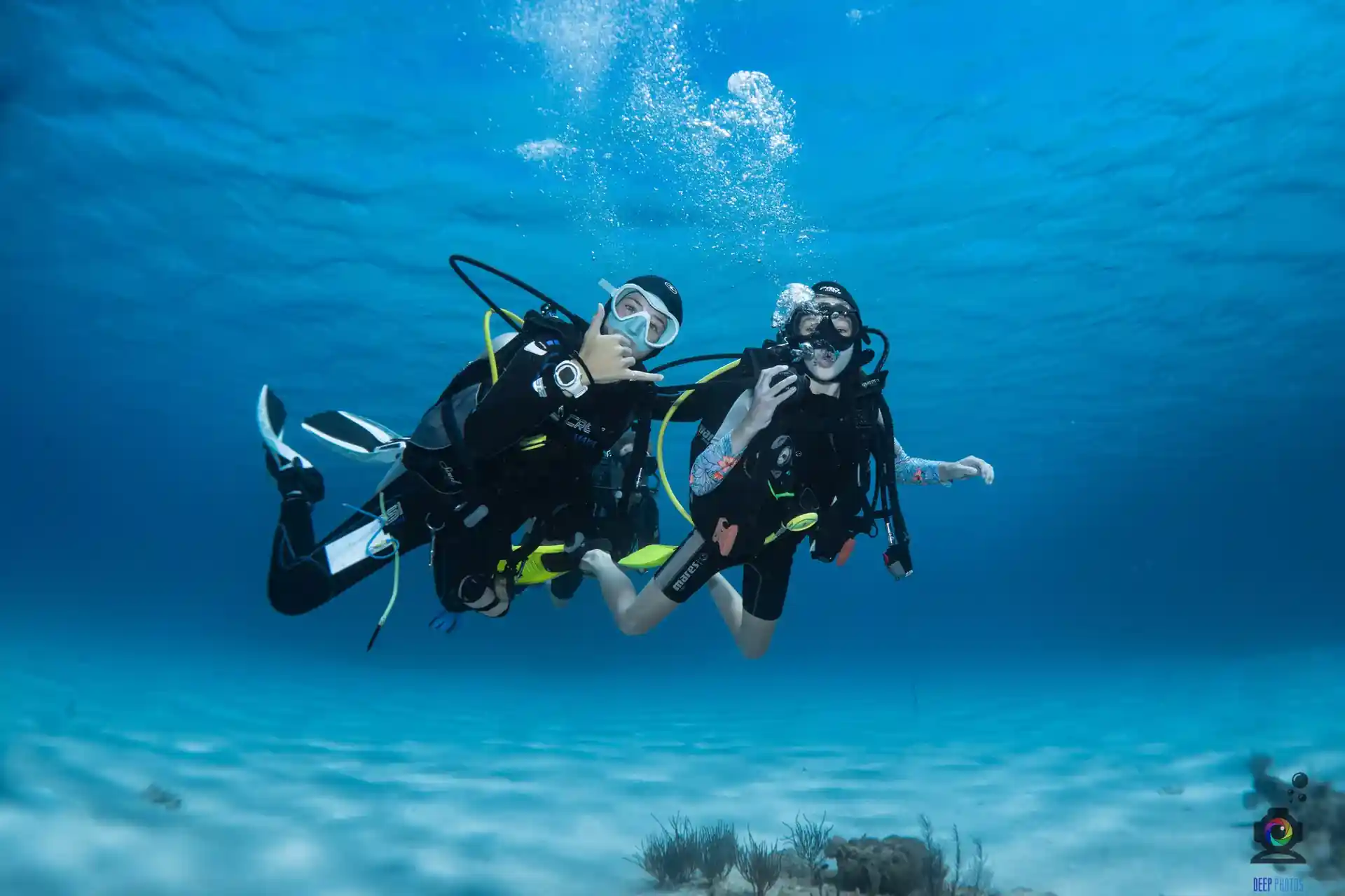 Best visibility for you to learn to dive