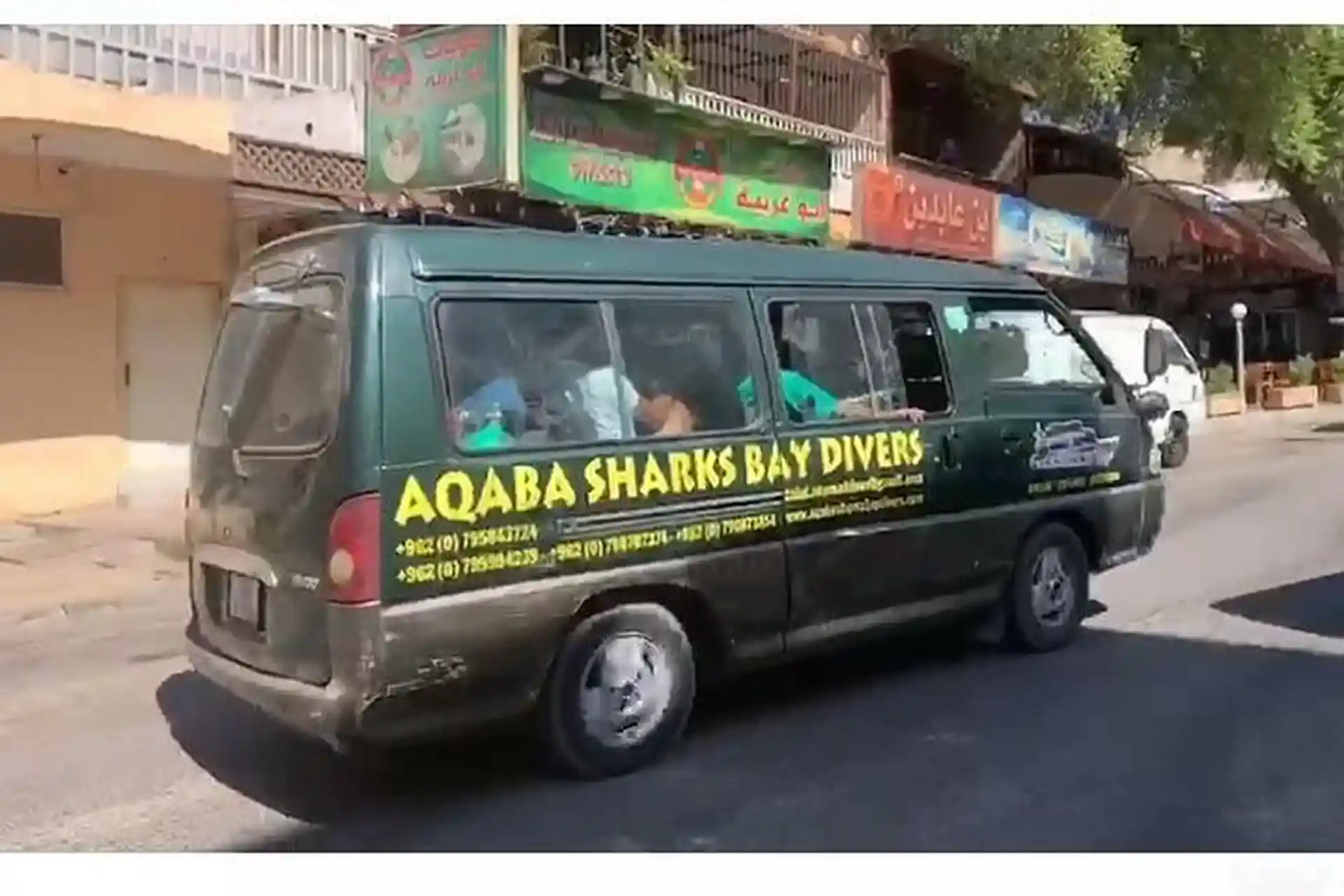 Travel to the shore in our van/car.