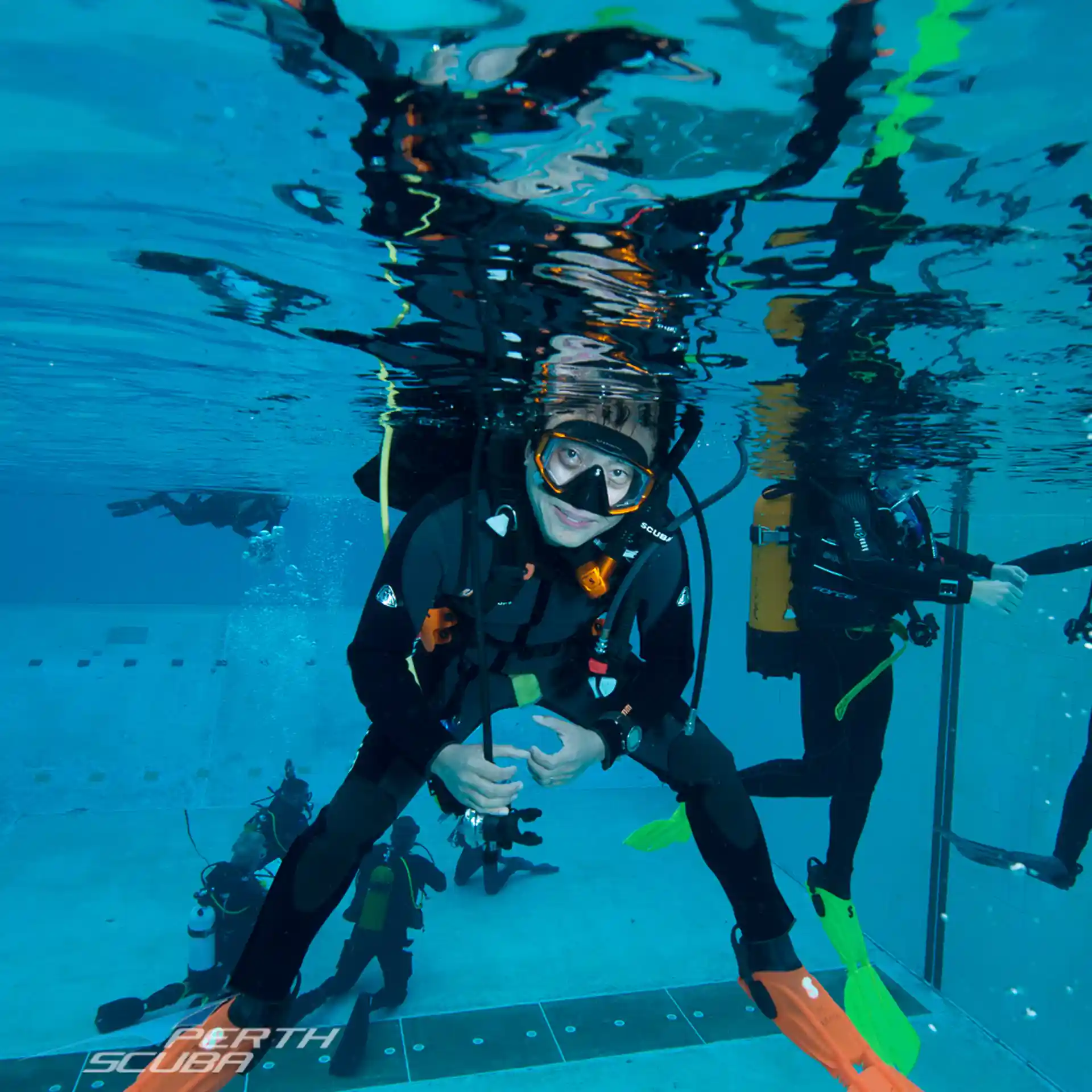 Confined water sessions with Perth Scuba experienced and certified PADI Instructors