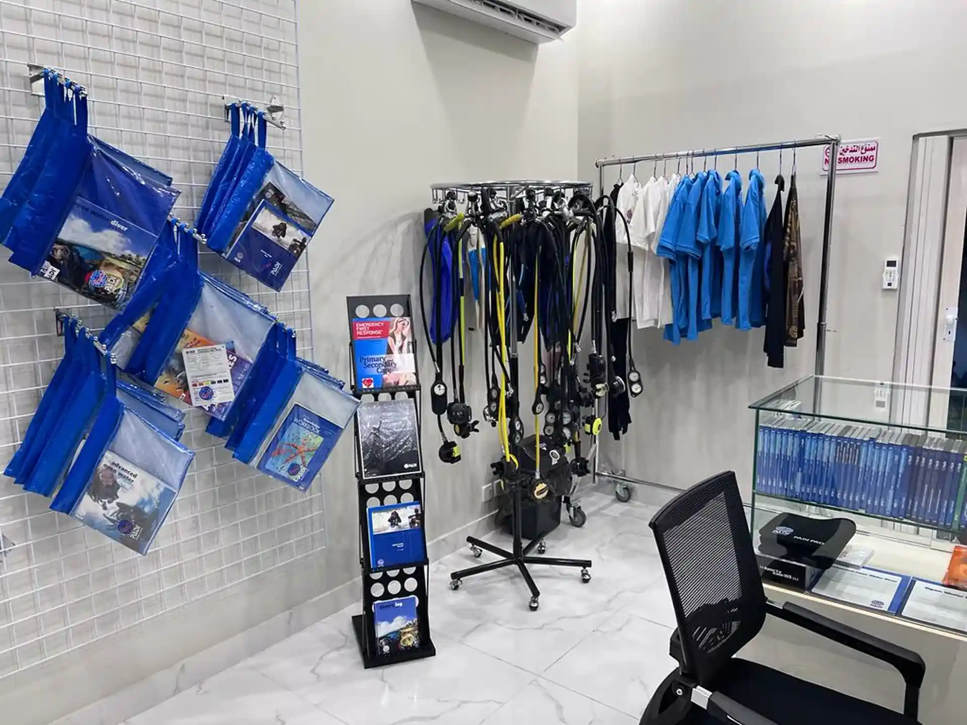 Photo du magasin de plongée