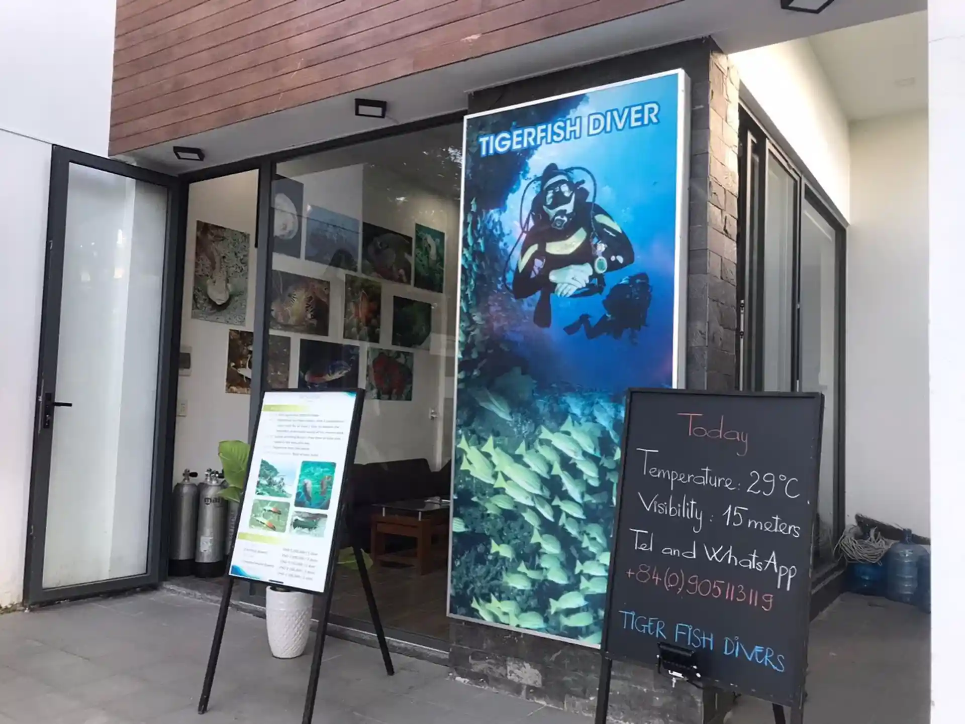 Photo du magasin de plongée