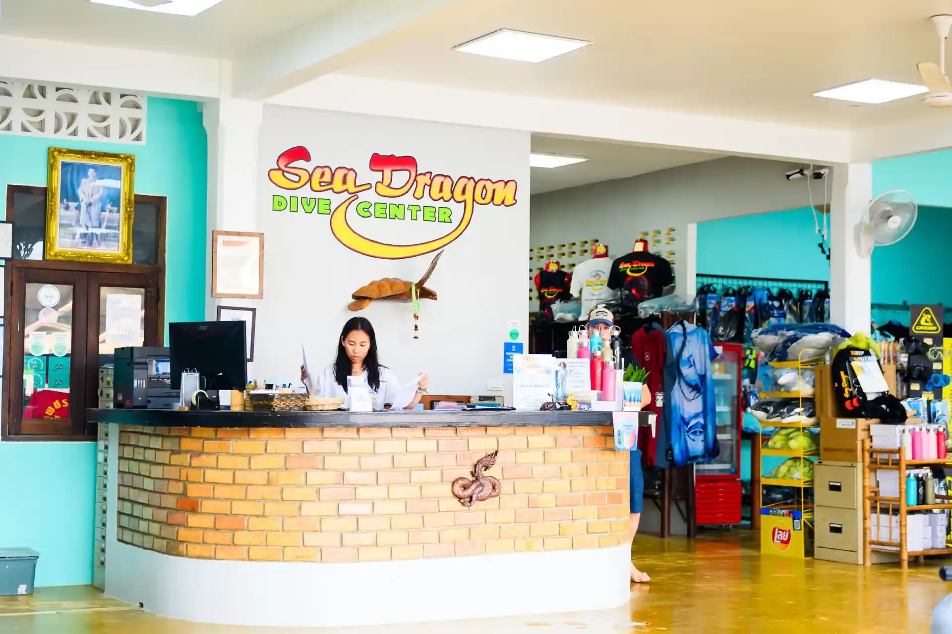 Photo du magasin de plongée