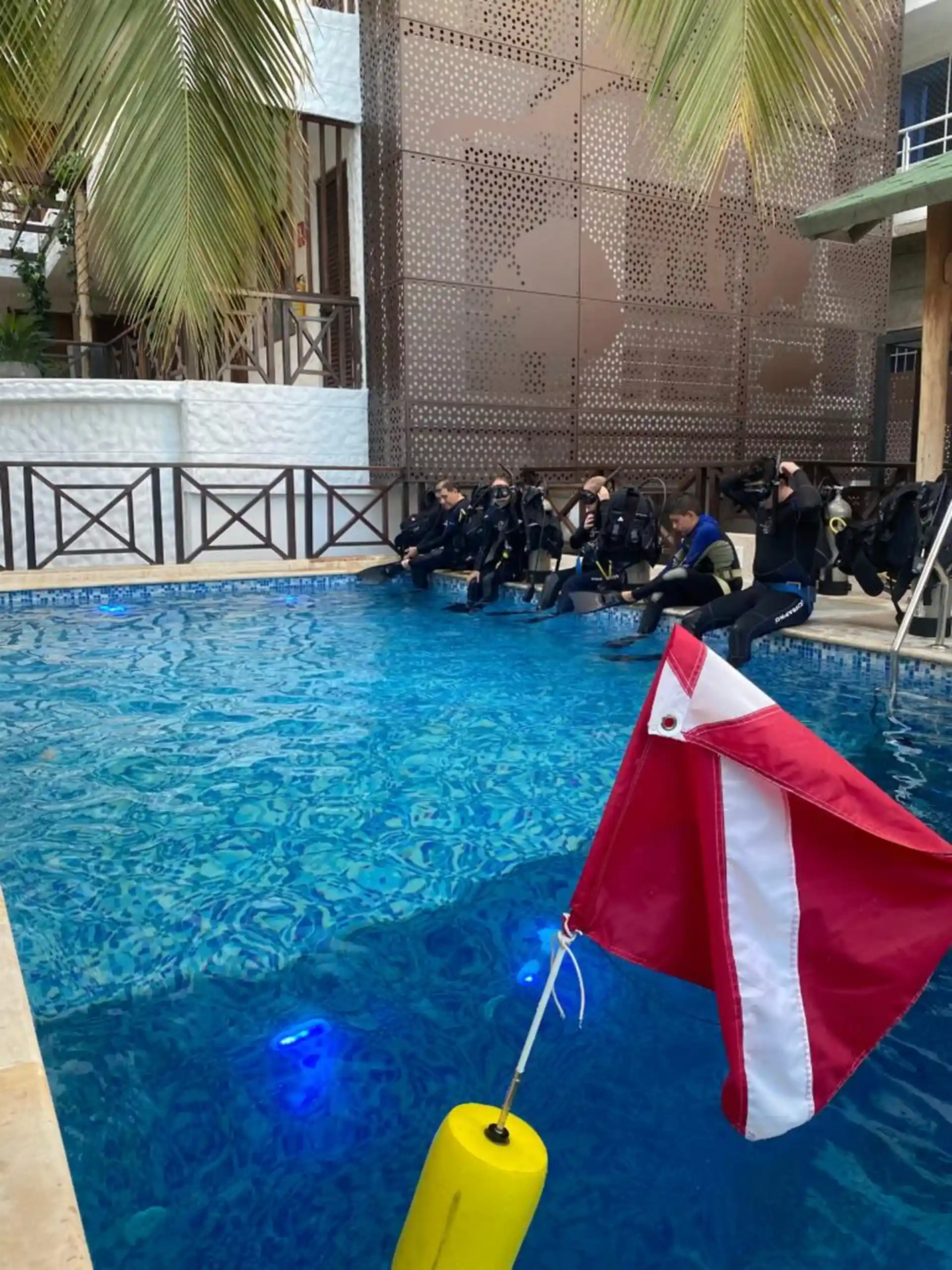 our dive pool