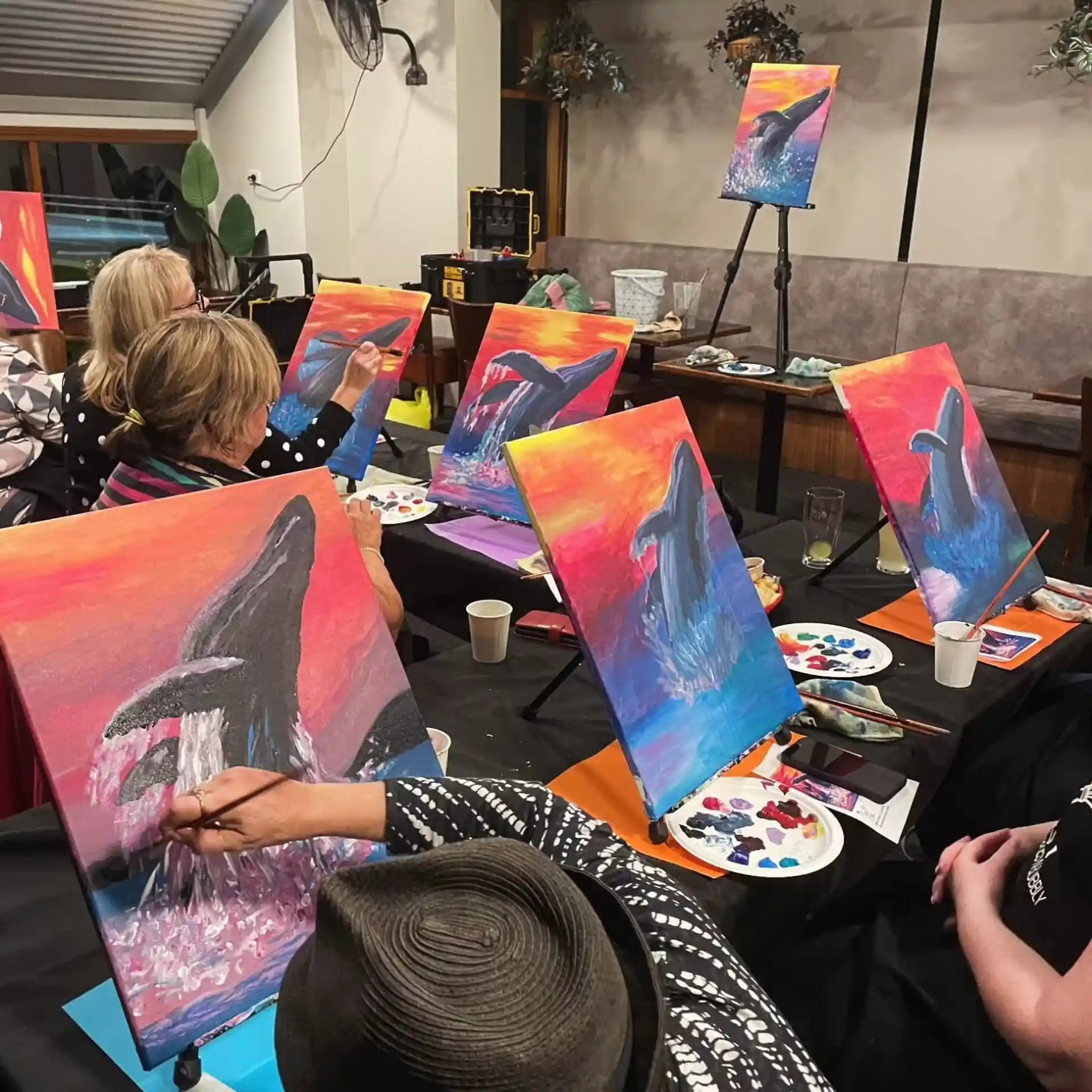 Brushes N Bubbly at Perth Scuba for Women's Dive Day 2025