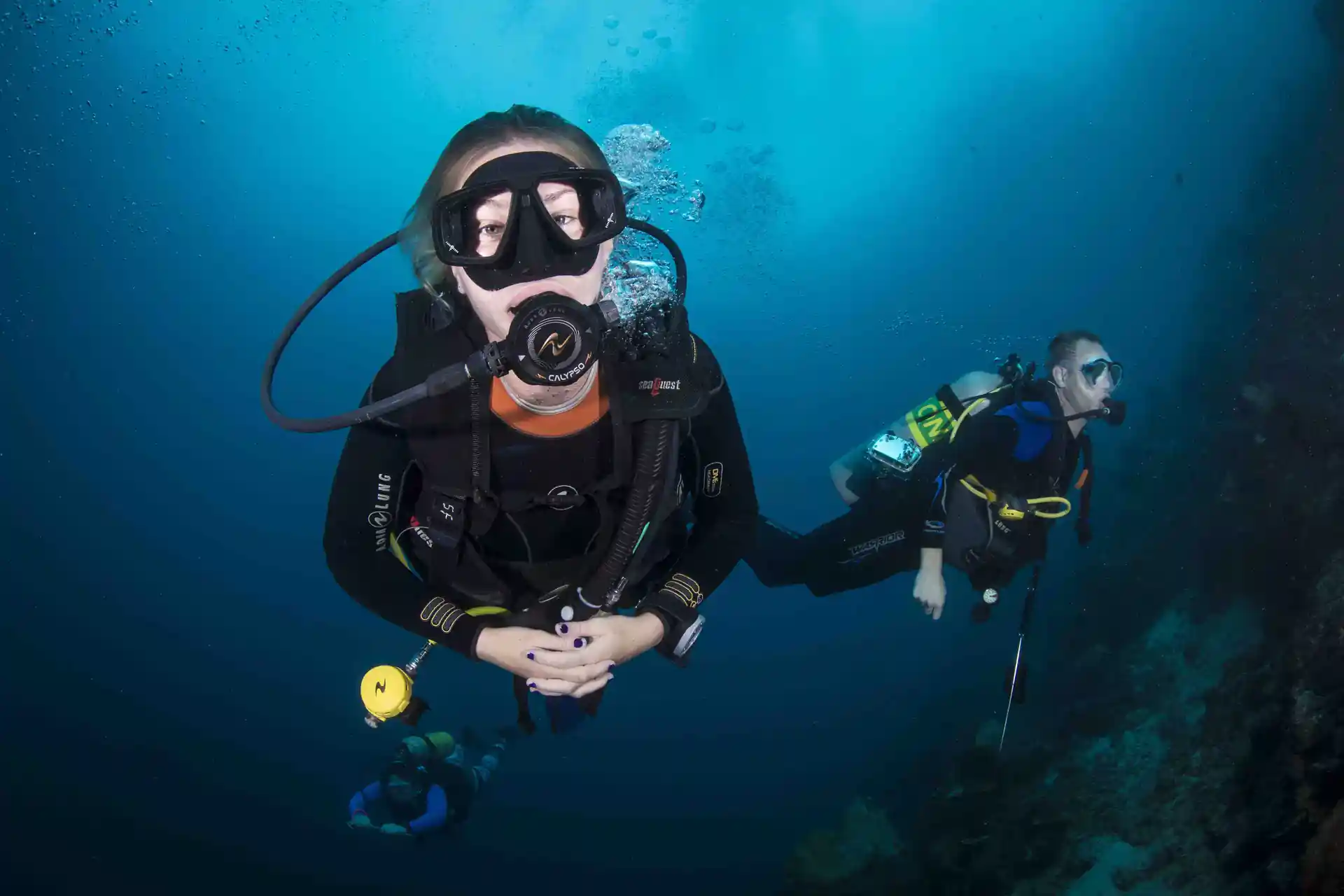 Know how to manage diving in currents!