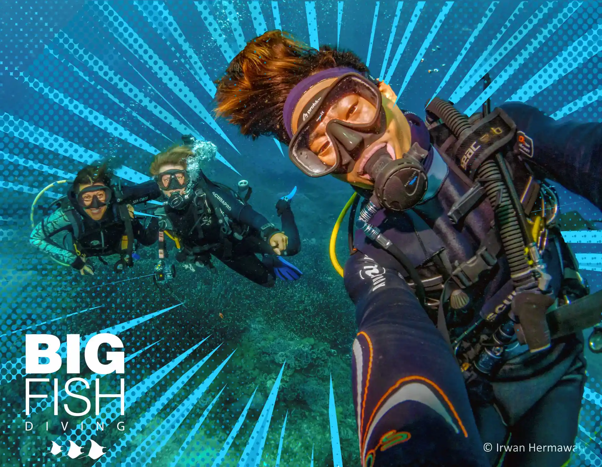 À la dérive de la côte nord de Penida