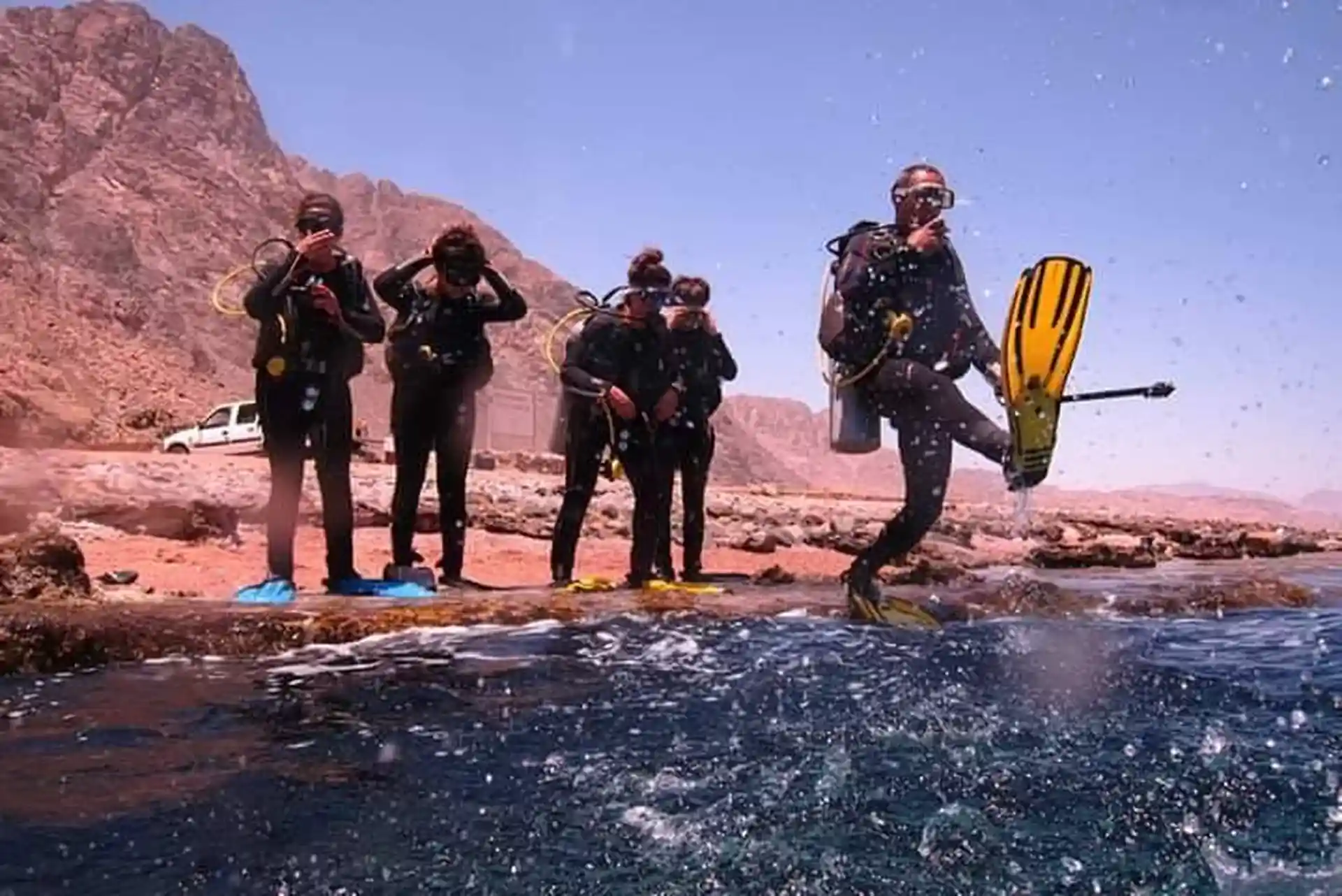 At the Caves - south end of DAHAB coastline