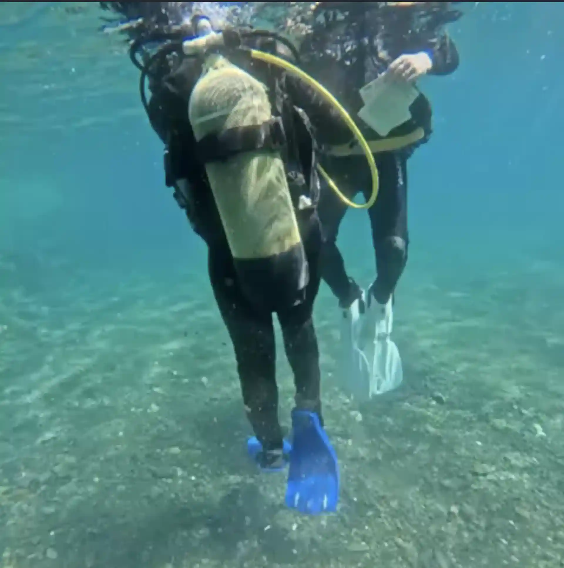 Iniziamo in acqua bassa da poter toccare.
