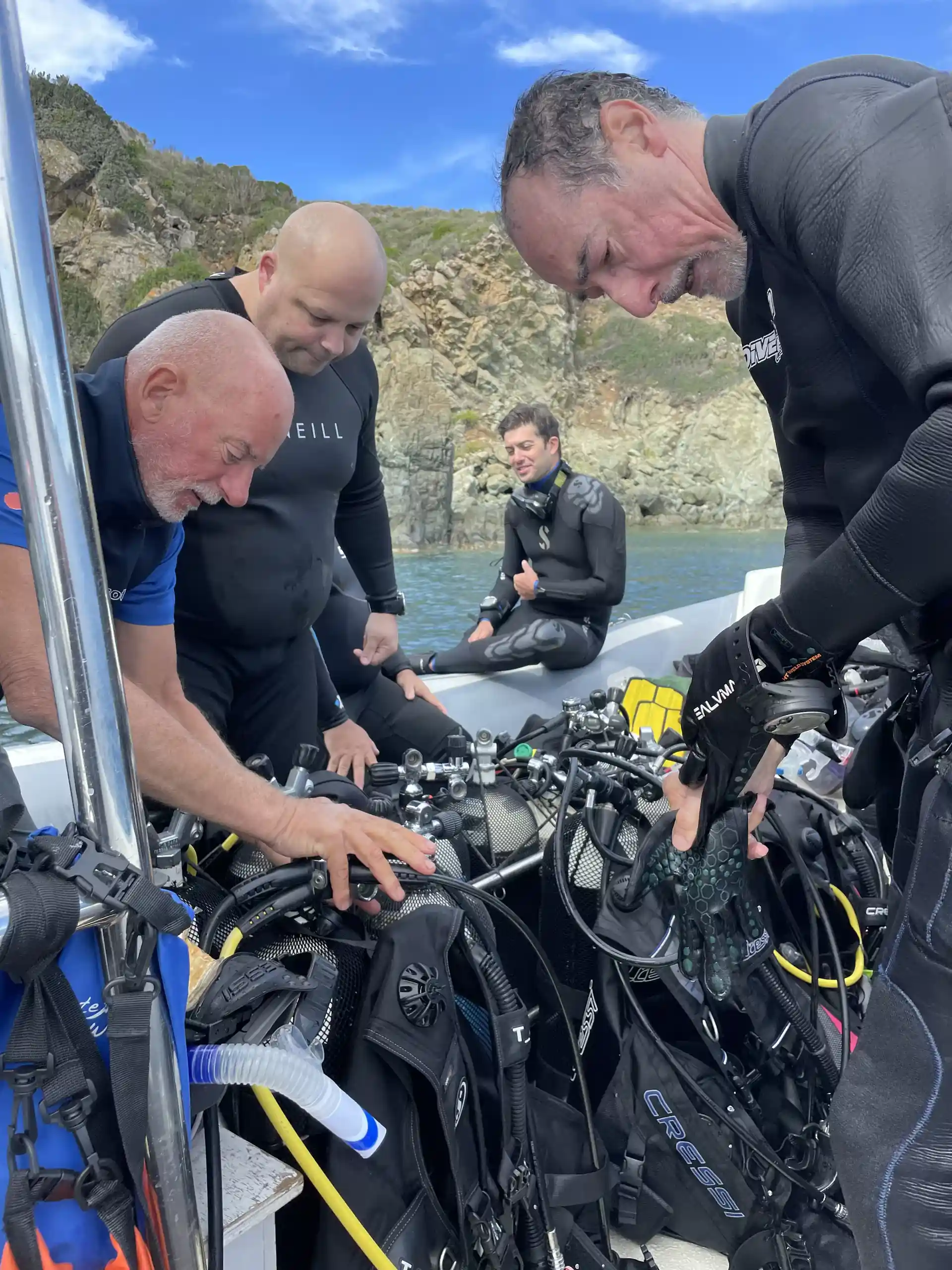 L'istruttore ti segue passo passo nella preparazione dell'attrezzatura