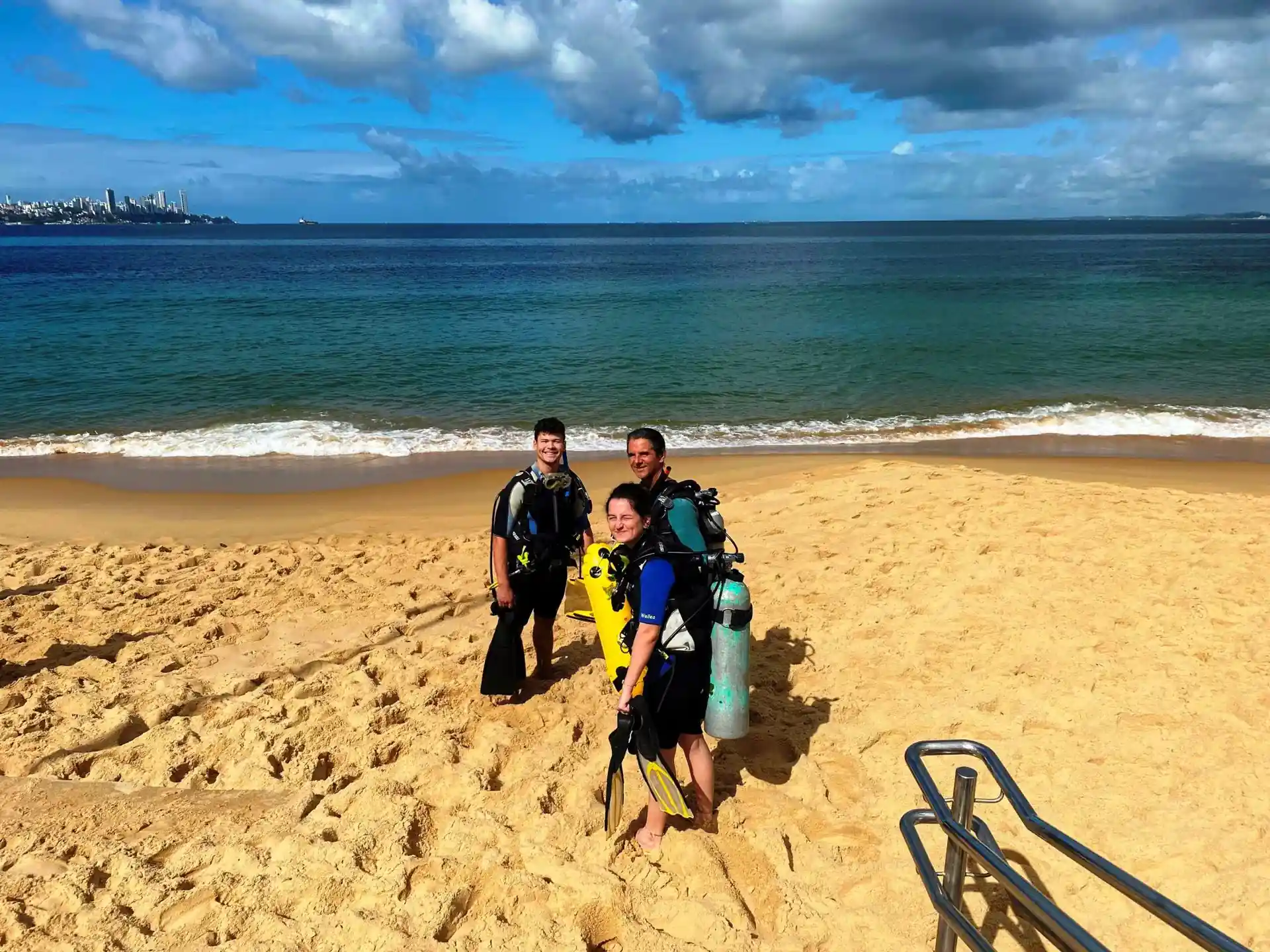 Shore Diving at "Boa Viagem" Beach Salvador Bahia Brazil