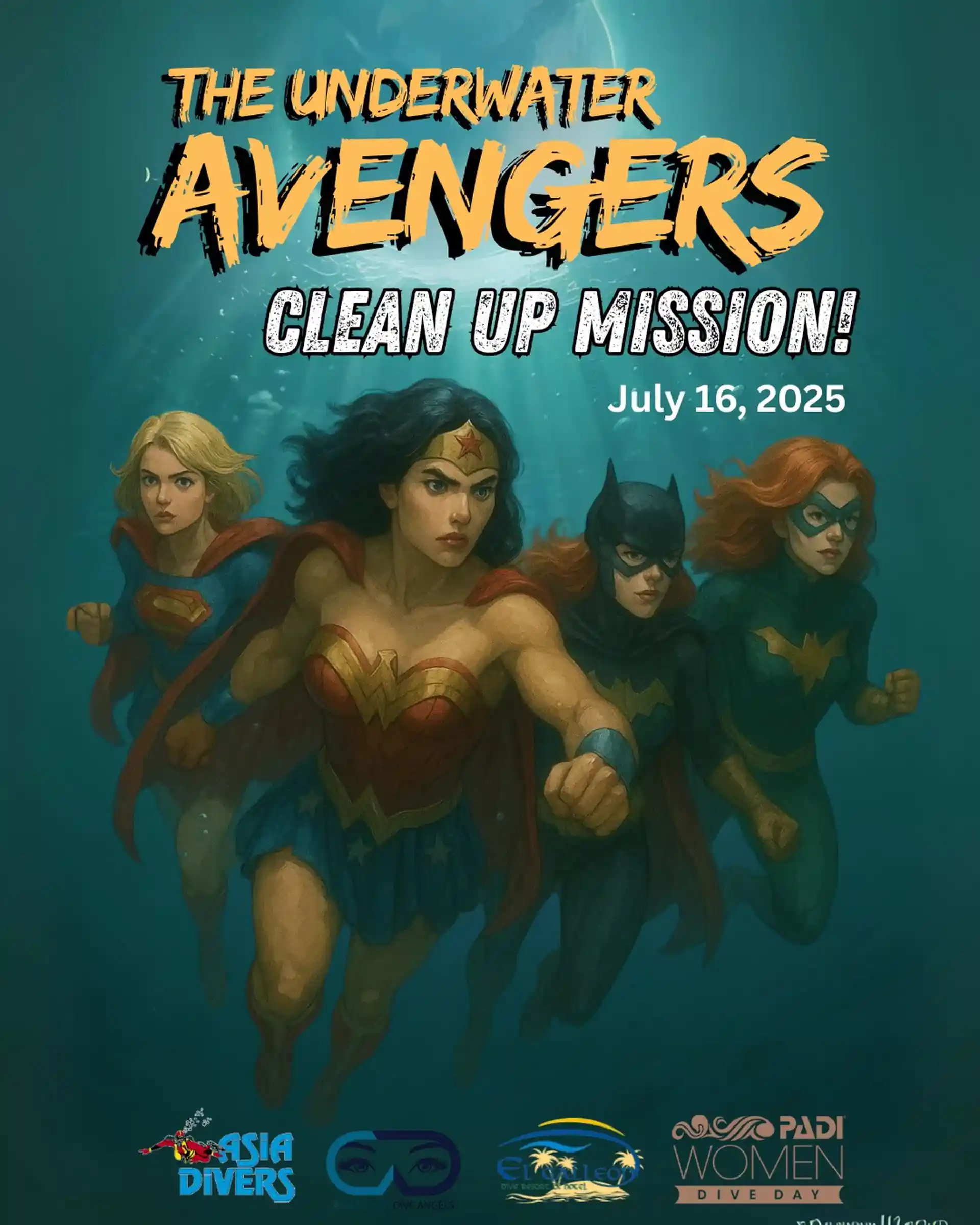 💥CALLING ALL SUPERHEROINES!💥
Join us for Asia Divers Dive Angels’ PADI Women’s Dive Day – a spectacular celebration of ocean love and female power! 🦸‍♀🌊