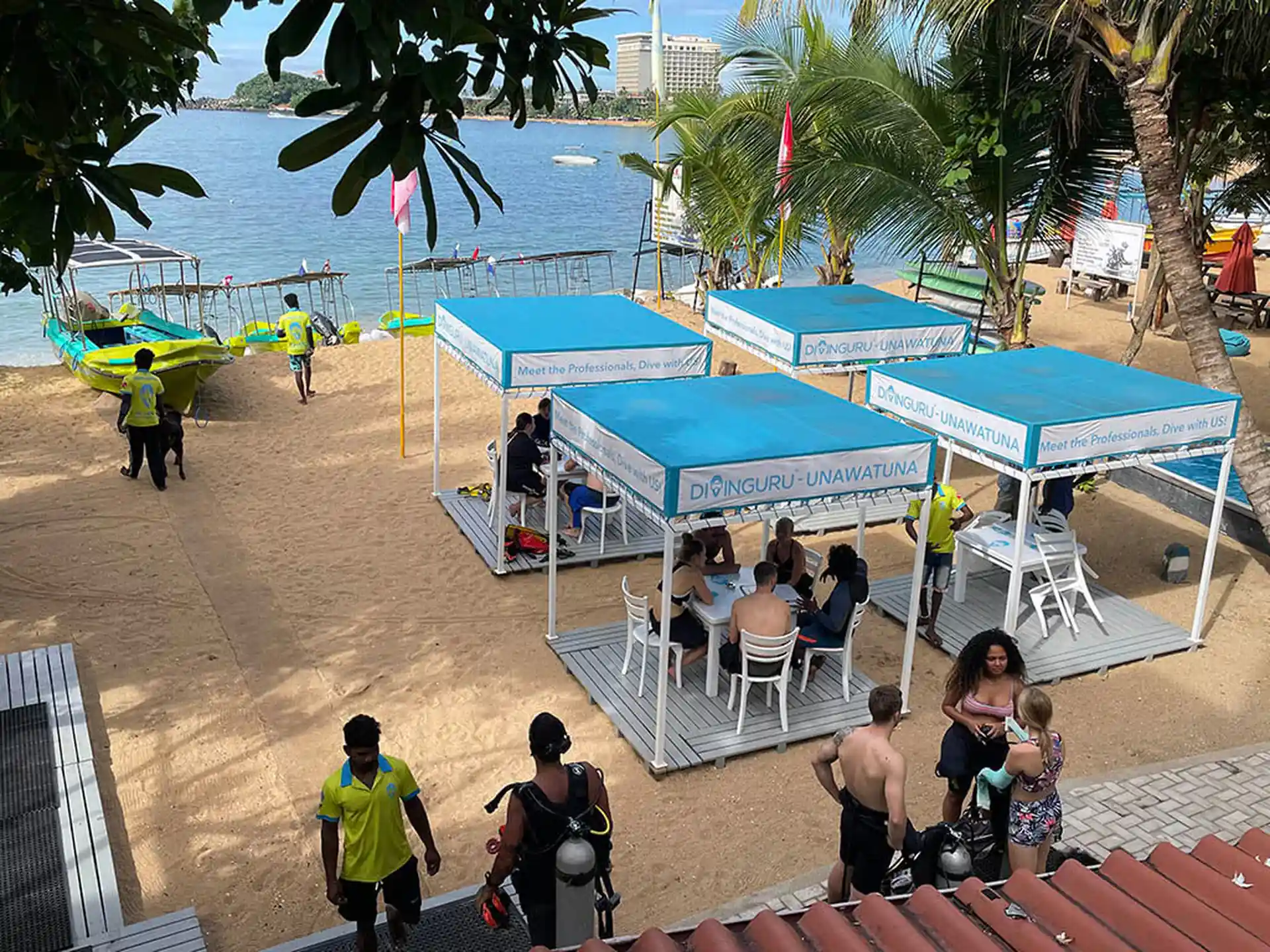 Divinguru Unawatuna outside sitting area