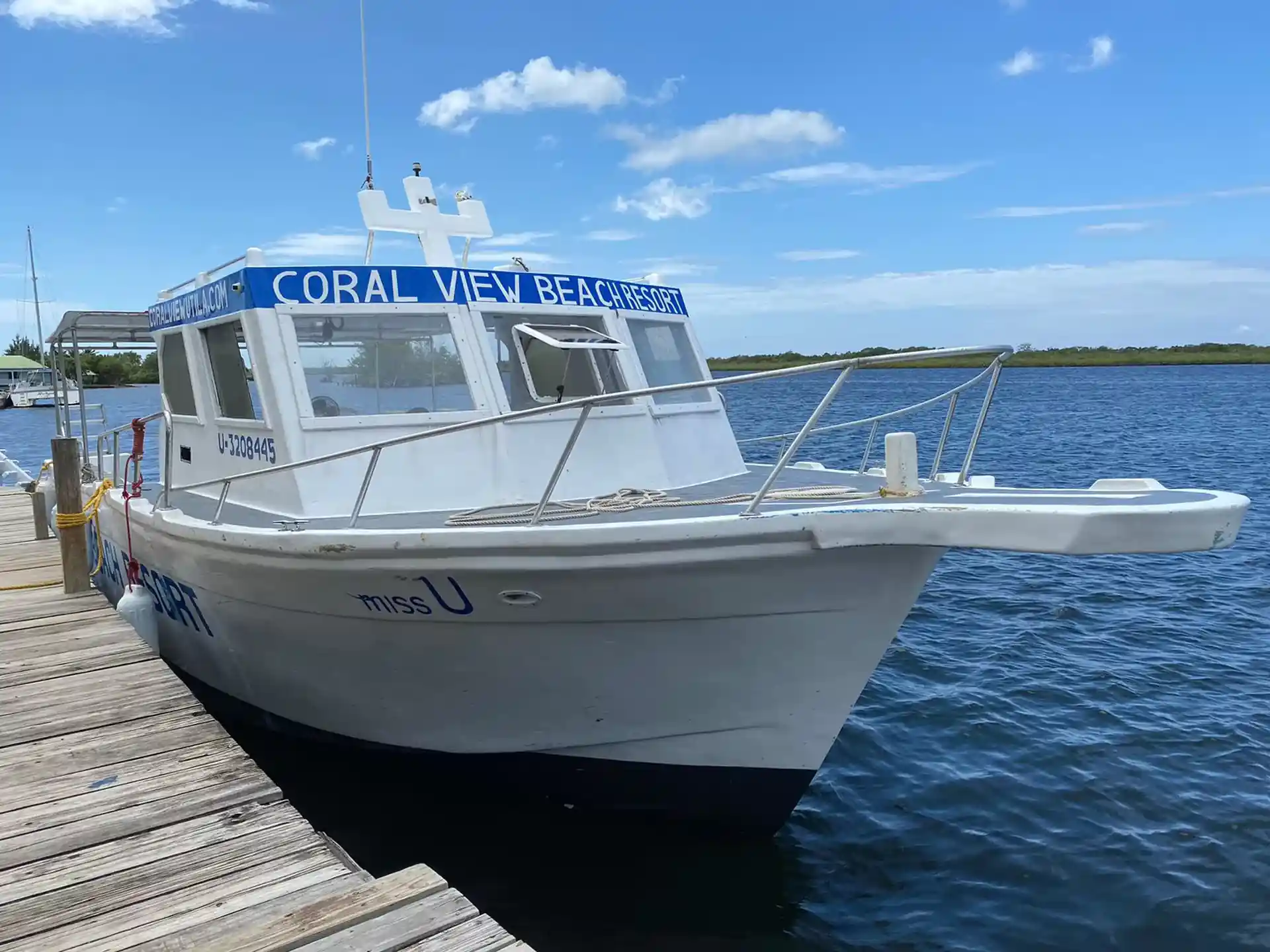 "Miss U" dive boat for 21, sleek design, comfort & safety, epic underwater adventures!