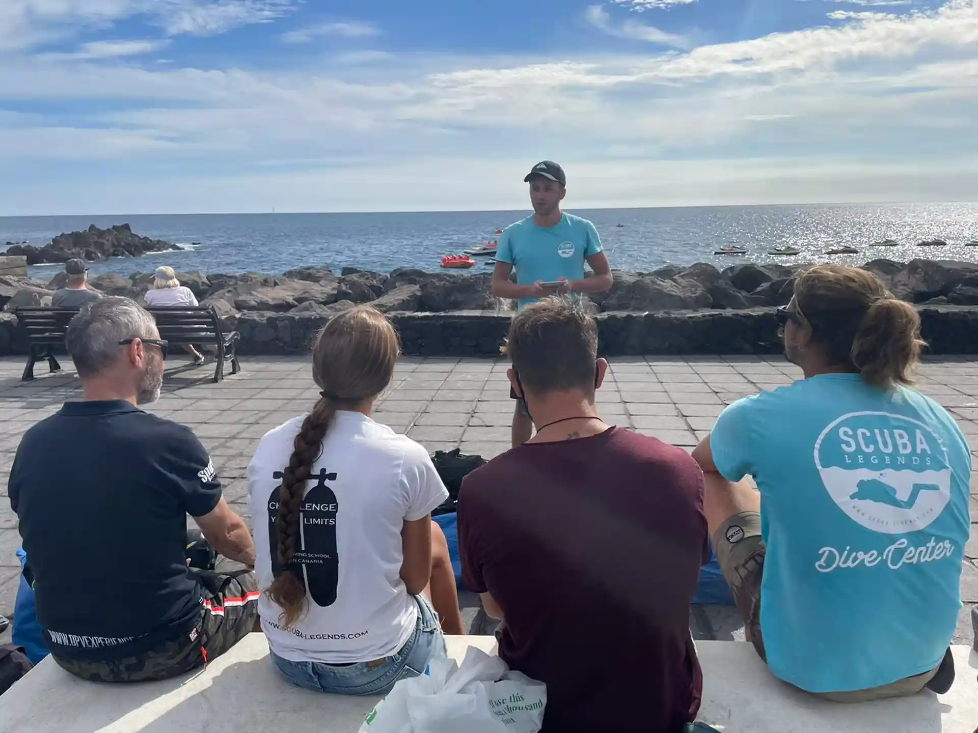 IDC candidates conducting their open water briefings