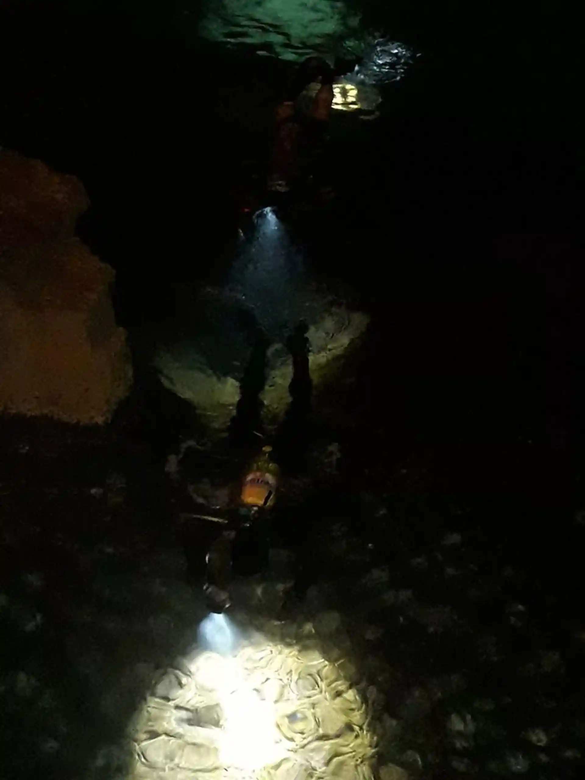 Exploring wrecks at night