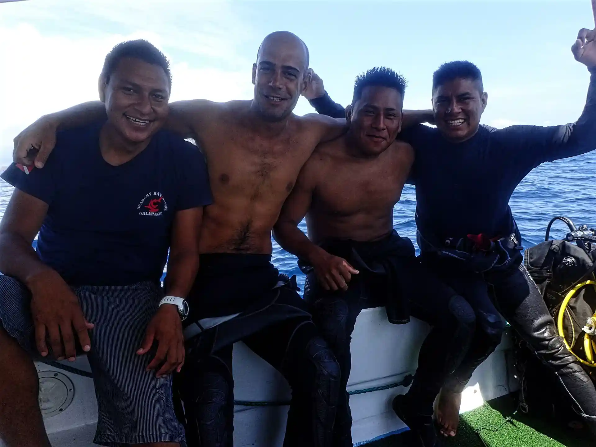 Divers enjoying an amazing day