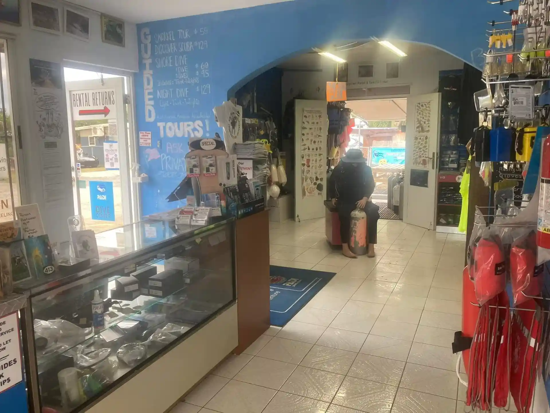 Dive shop photo