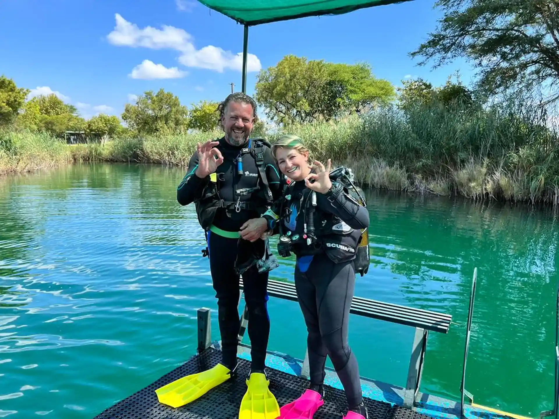 Boat diving and boat procedures being done, in preparation for the Red Sea.