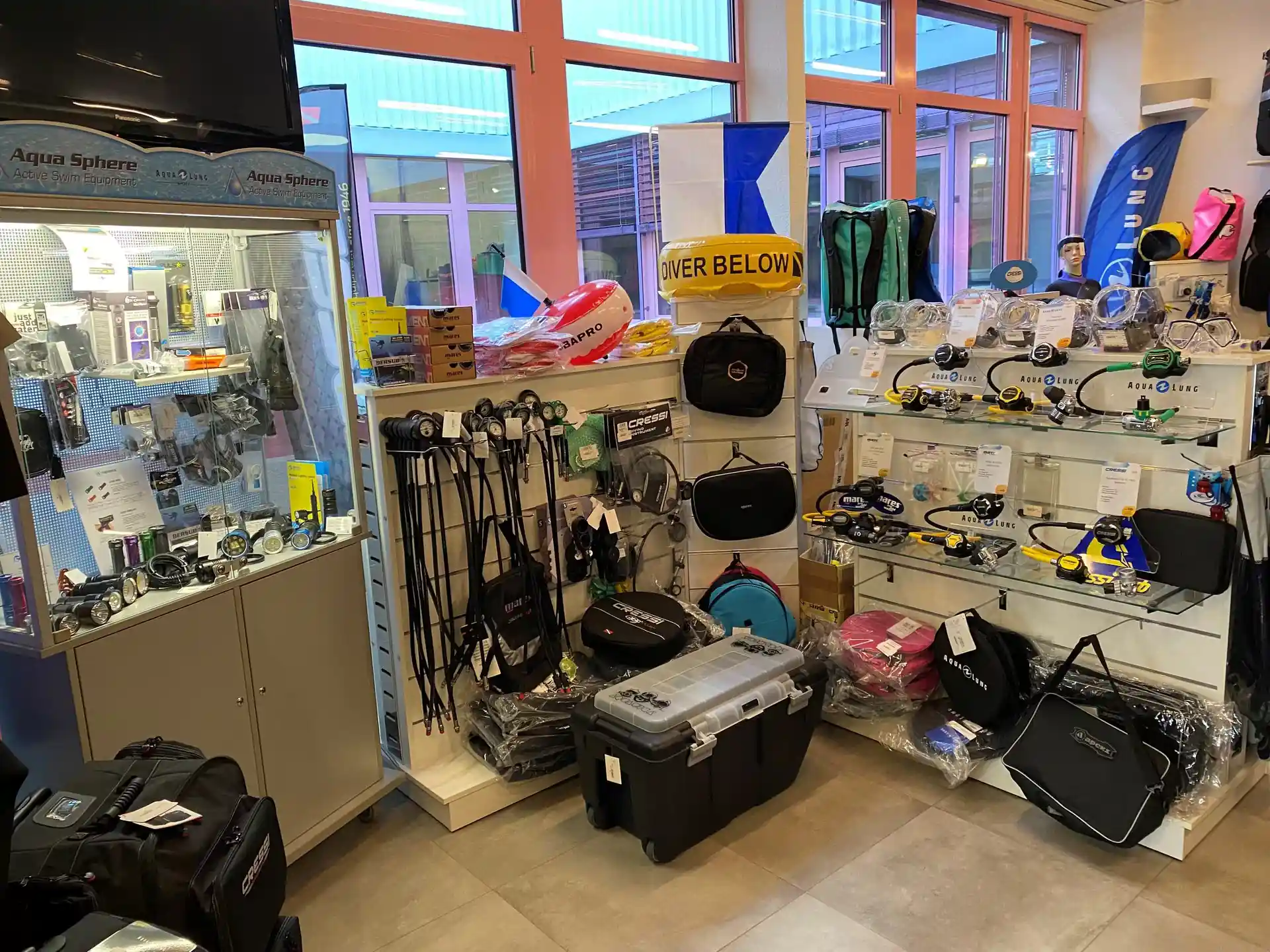 Photo du magasin de plongée