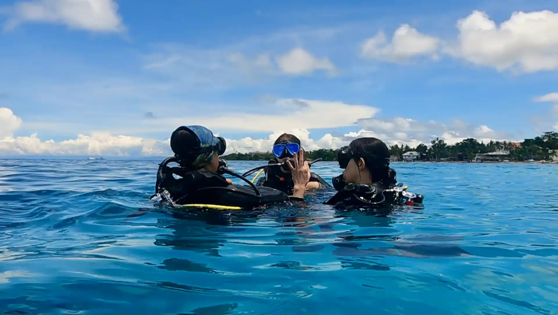 On the surface before descending