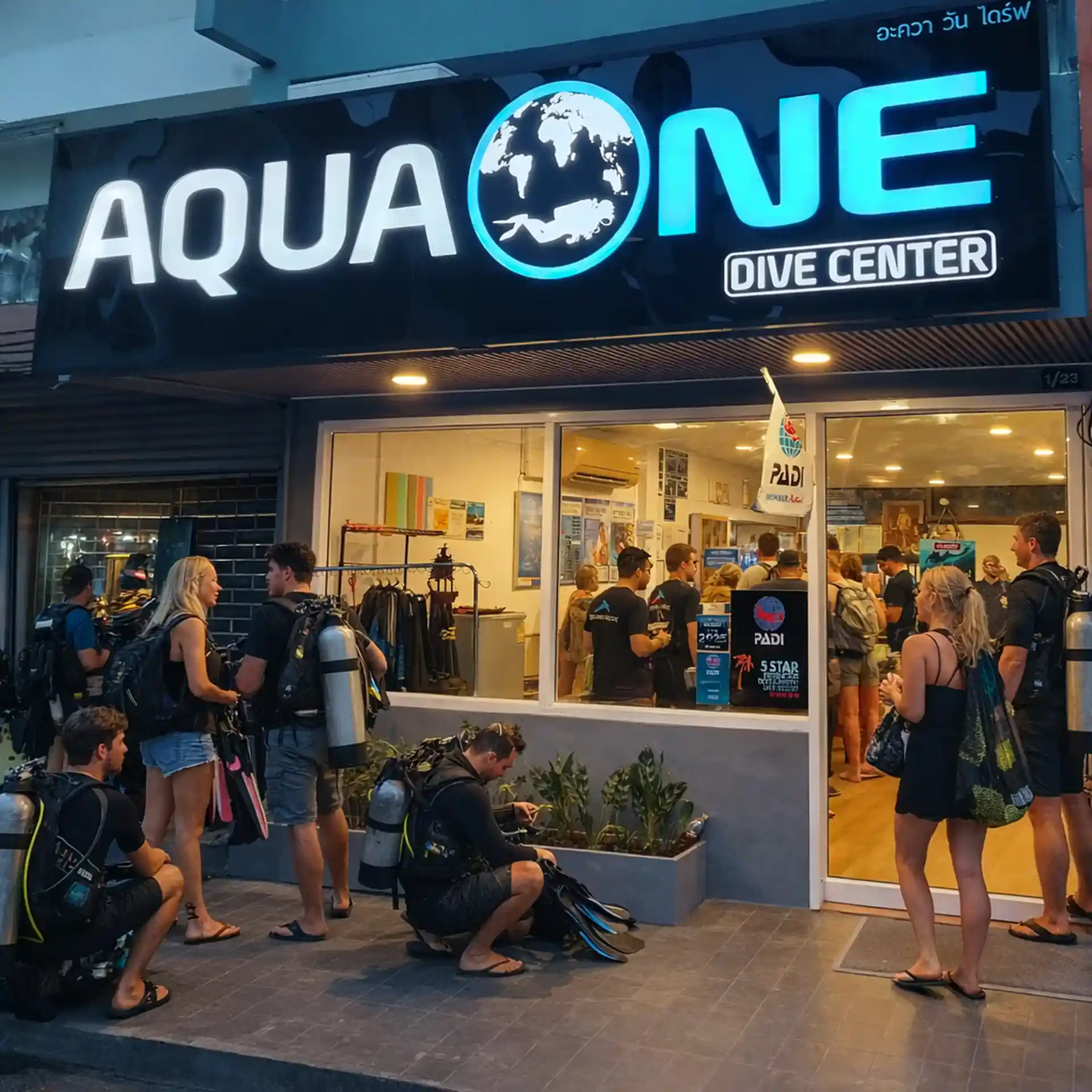 Photo du magasin de plongée