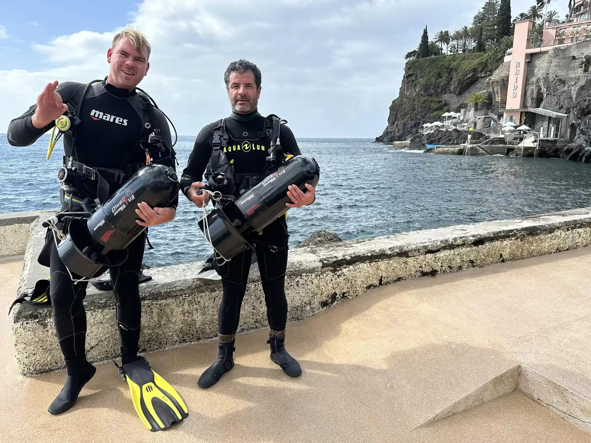 Set of DPVs available for Scooter Dives