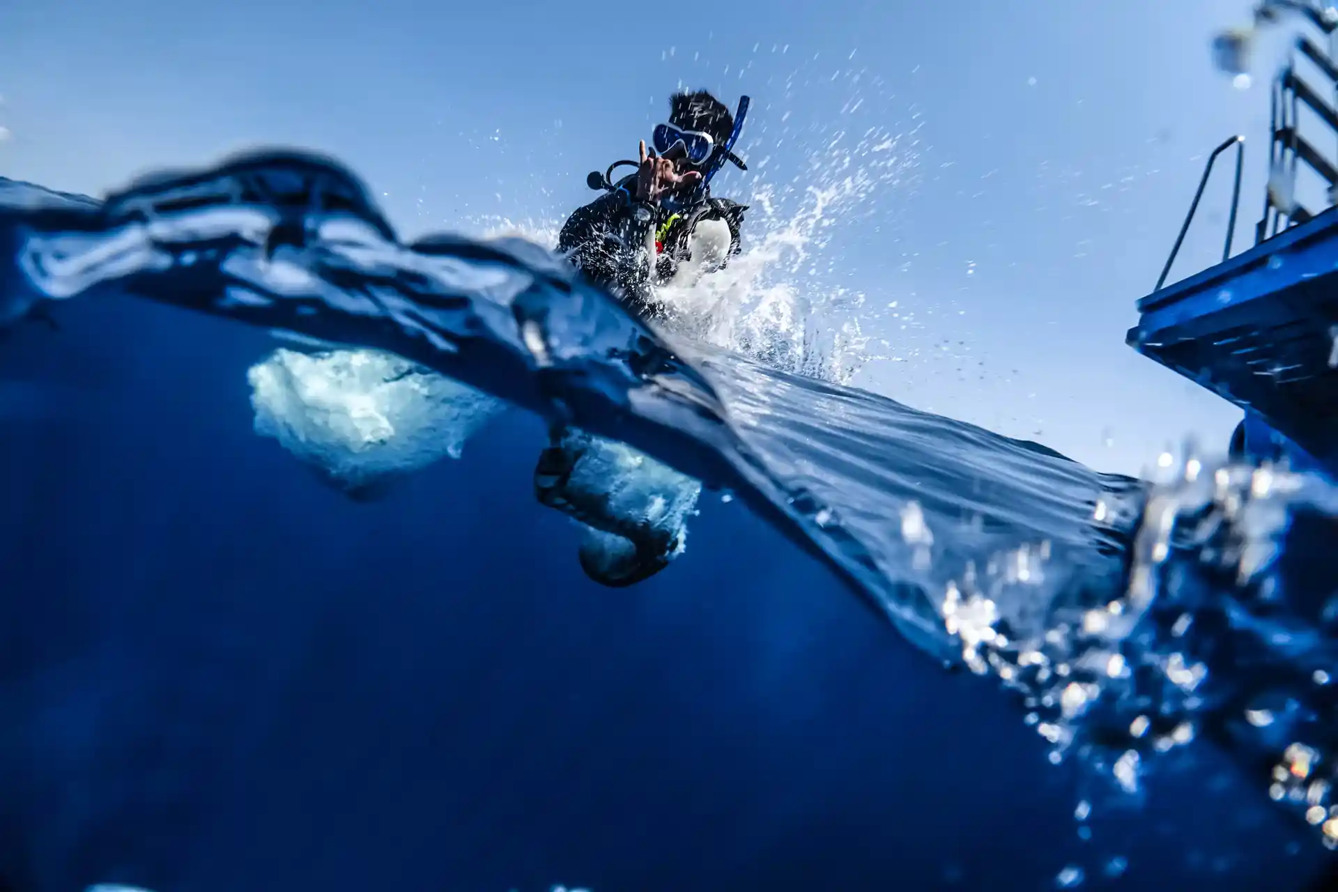 Jumping into the water and experiencing the under water world will change you perspective on breathing, relaxing and enjoying a moment with yourself in a beautiful environment.