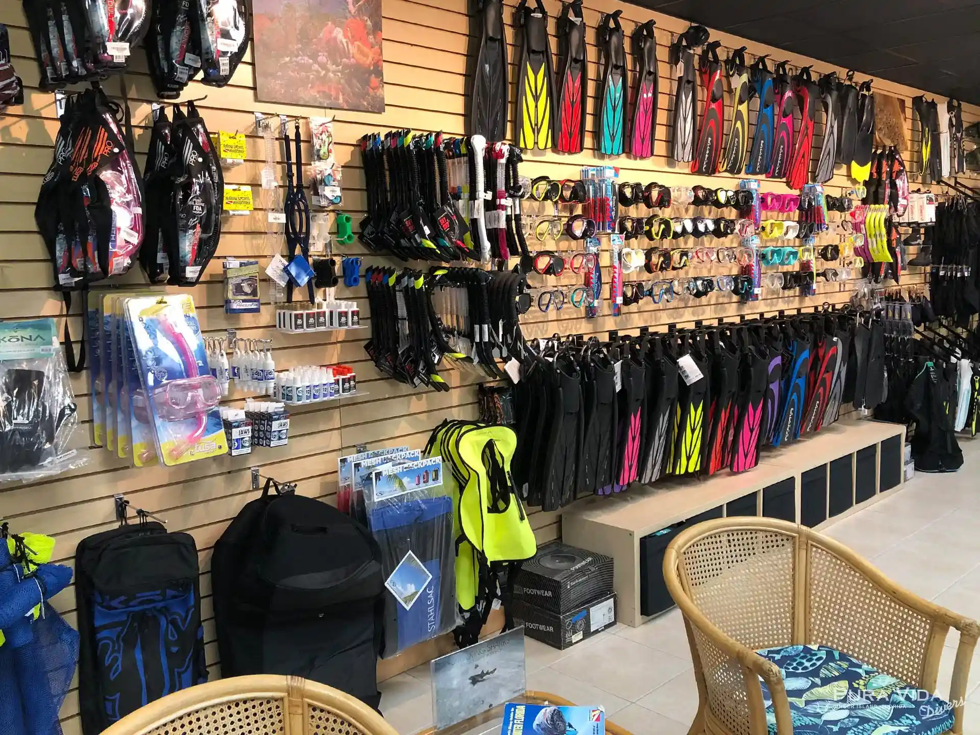 Foto de la tienda de buceo