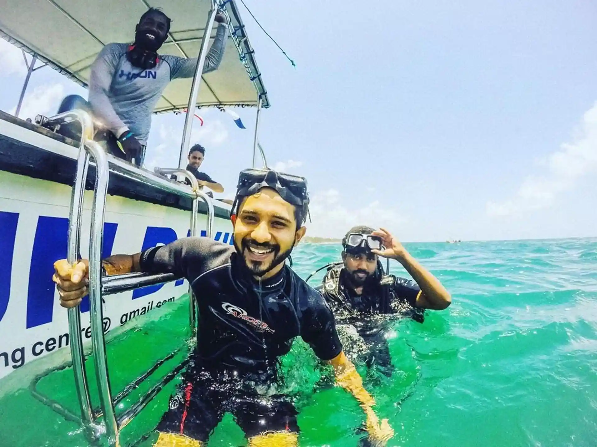 Just get ready enjoy your first underwater experience!