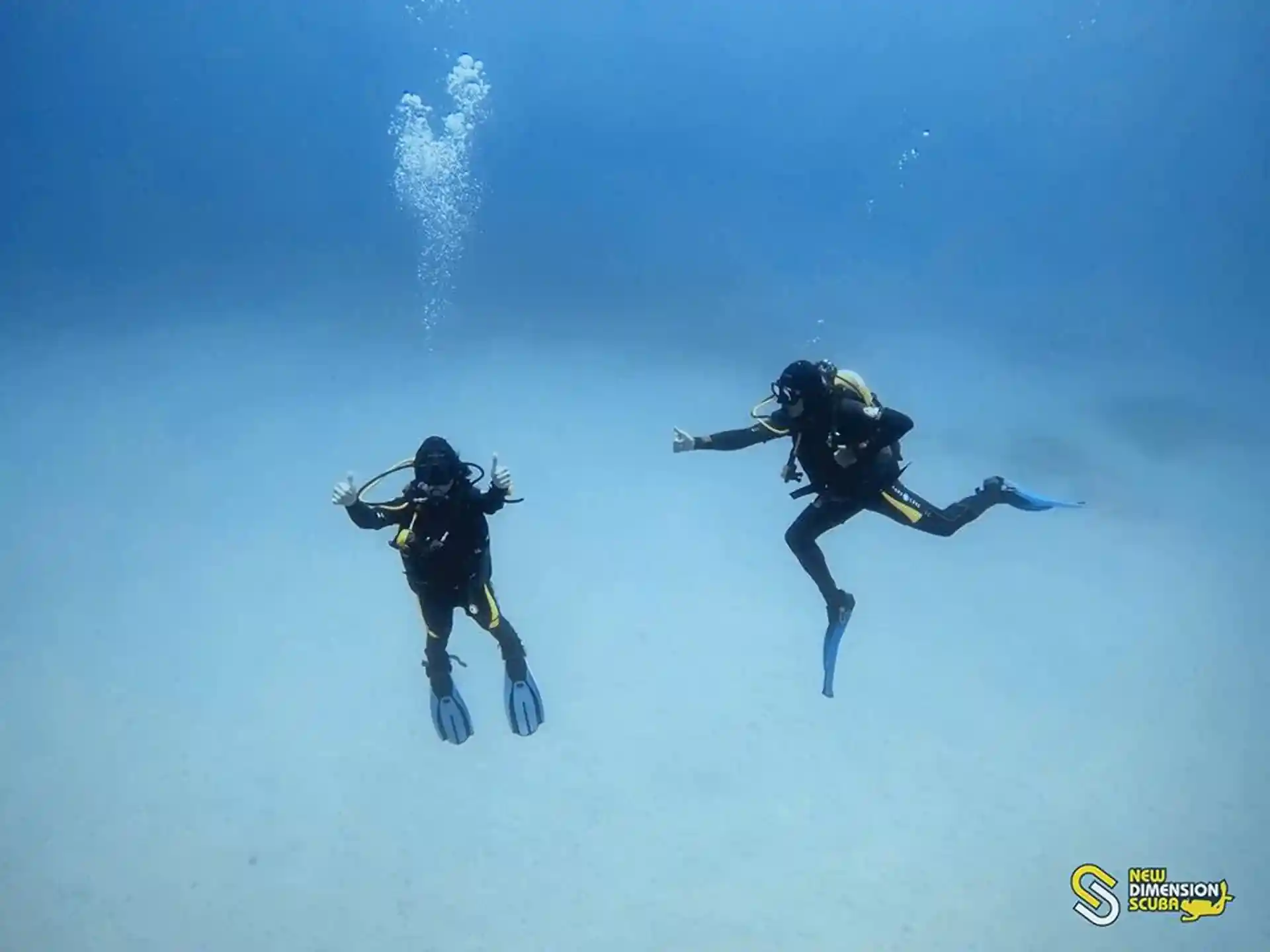 Exploring In Clear Crystal Water