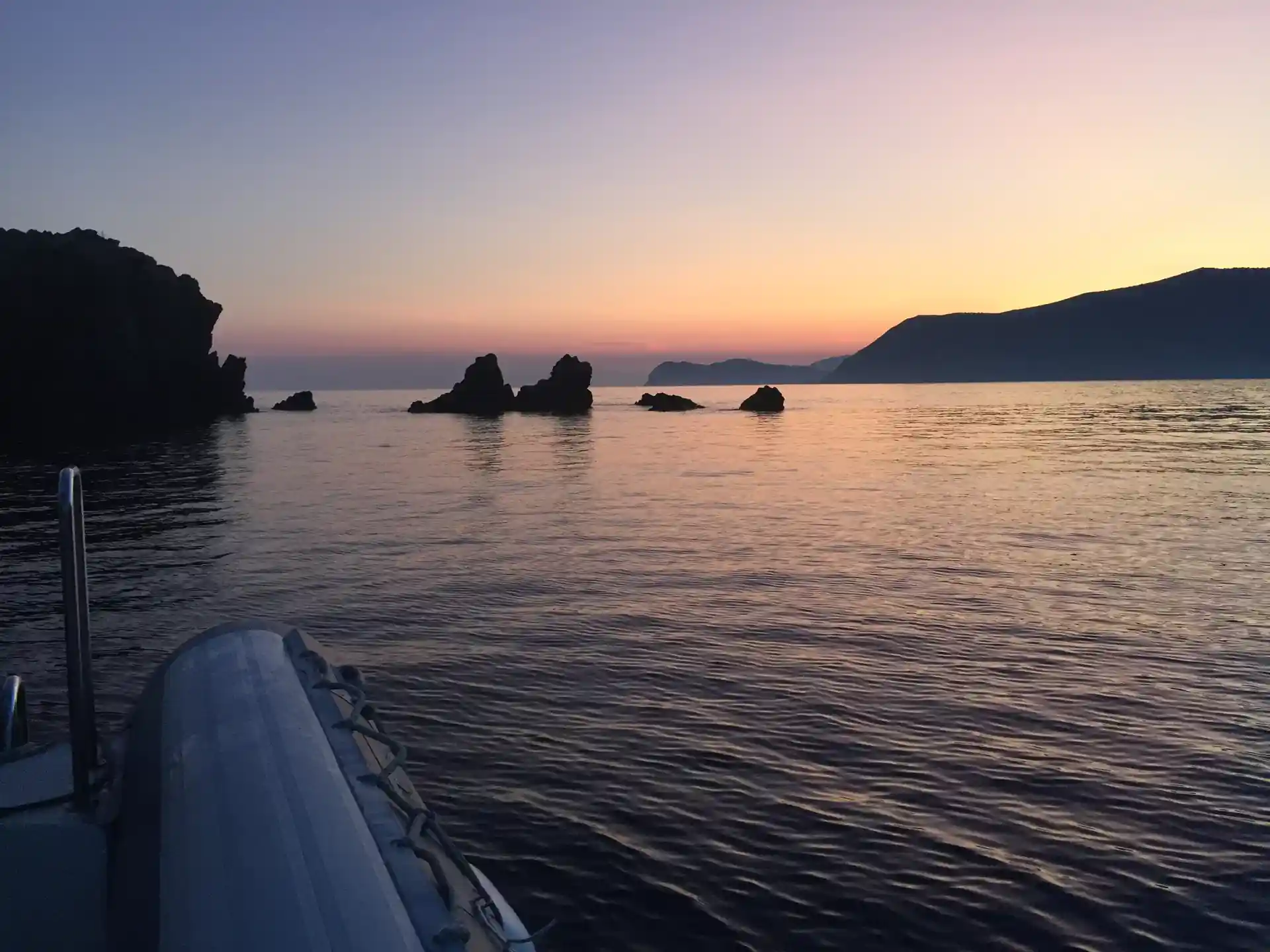 Sul sito d'immersione, aspettando il buio