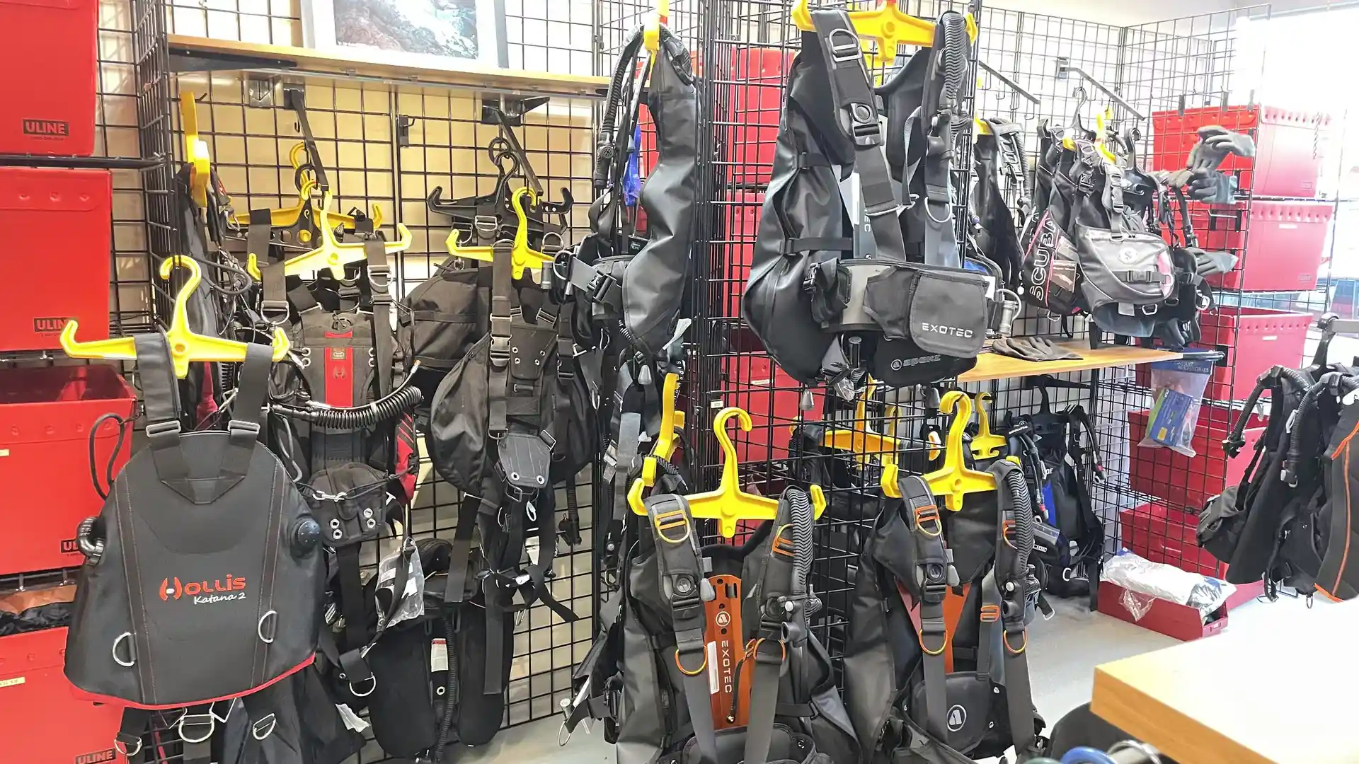 Photo du magasin de plongée