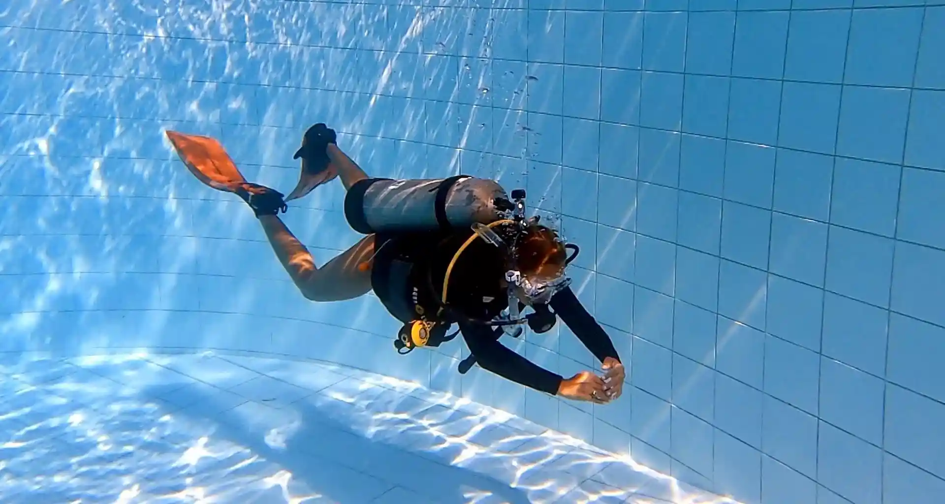 Practice essential skills in confined water