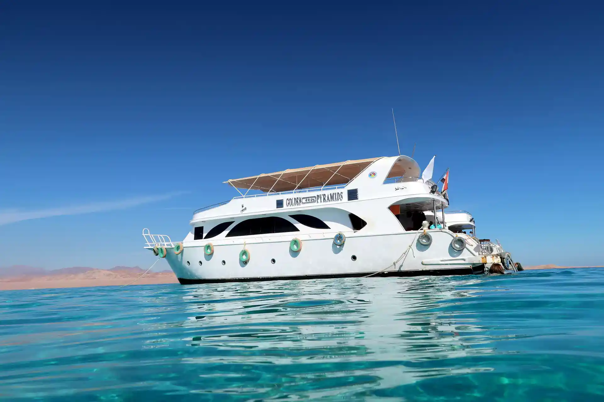 Pyramids Boats meet international safety standards and are well maintained.