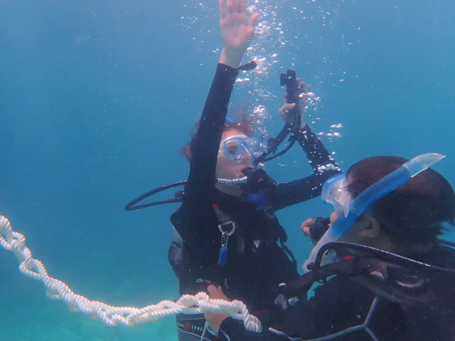 Openwater Diver Course Controlled Emergency Swimming Ascent Practice