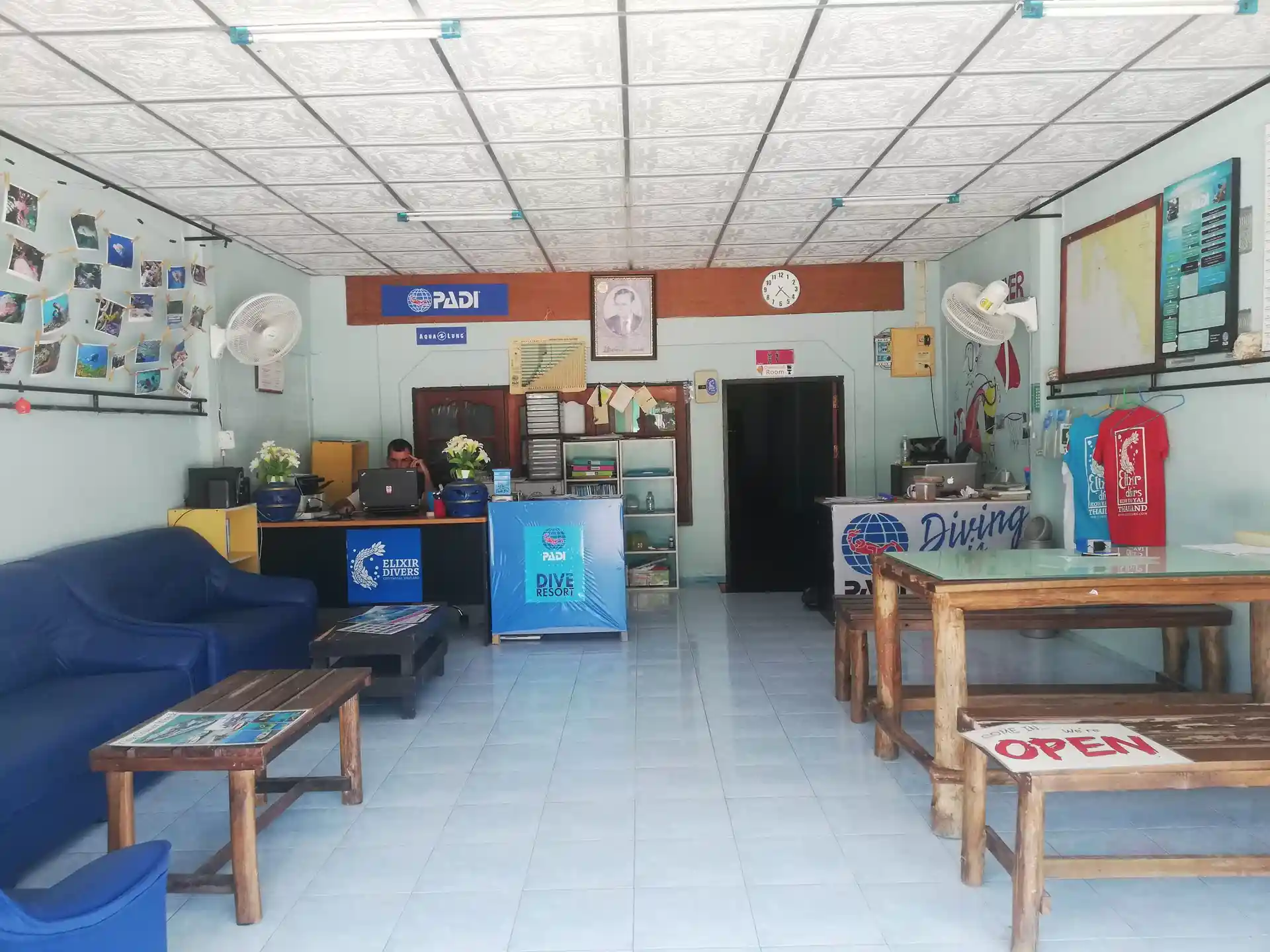 Photo du magasin de plongée
