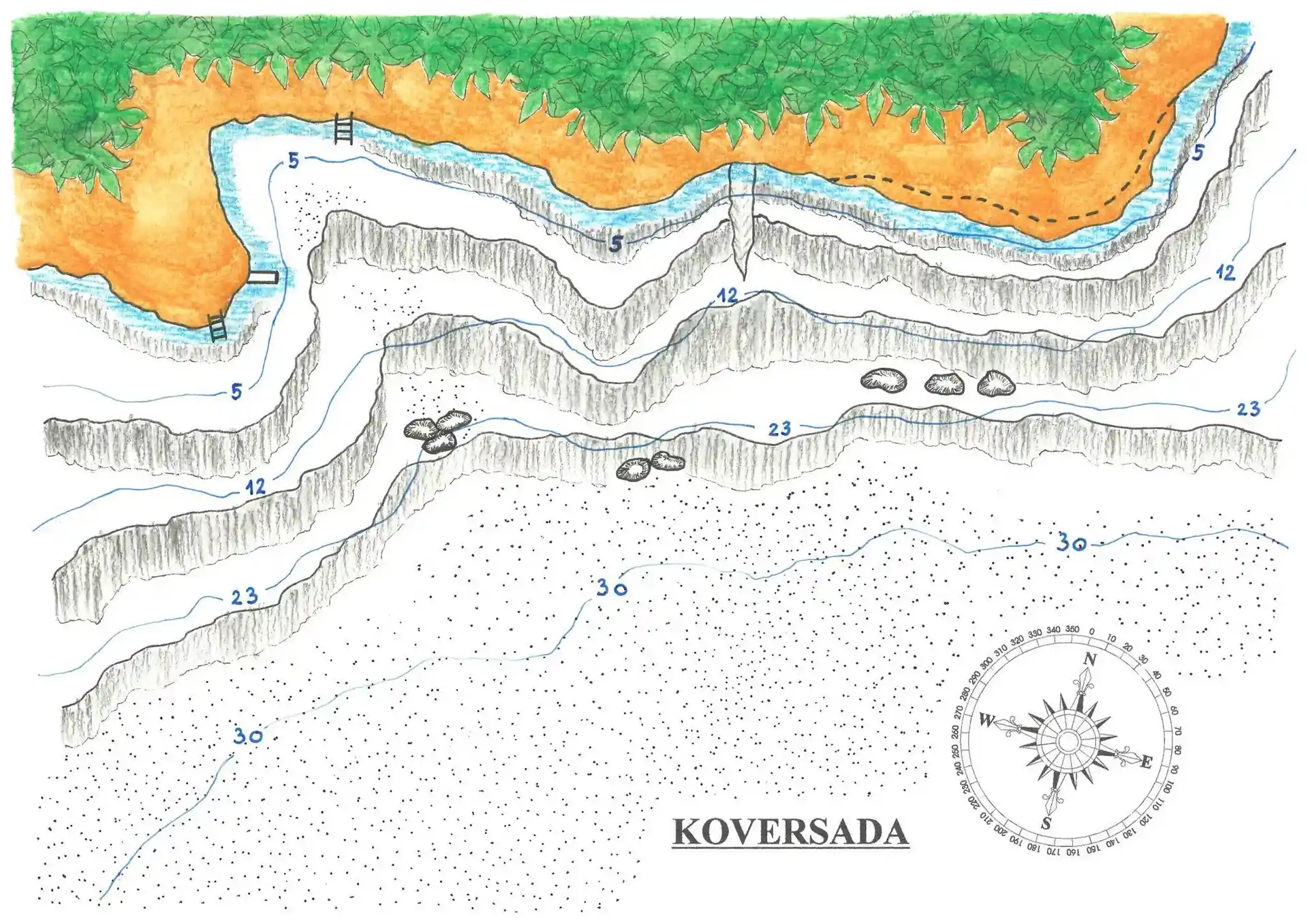 Foto van de duiklocatie