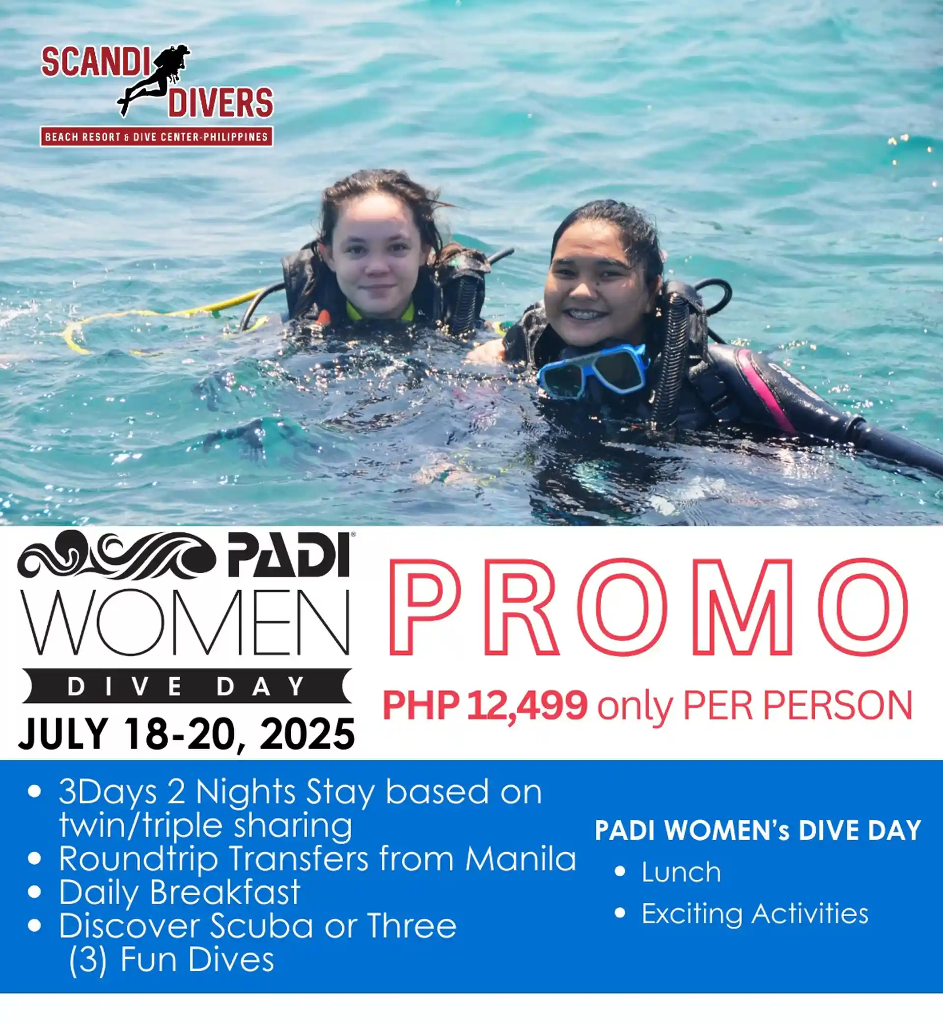 𝐒𝐈𝐆𝐍 𝐔𝐏 𝐍𝐎𝐖!  Be a part of the grandest day in diving and join the celebration of 𝙋𝘼𝘿𝙄 𝙒𝙤𝙢𝙚𝙣'𝙨 𝘿𝙞𝙫𝙚 𝘿𝙖𝙮 this 𝐉𝐮𝐥𝐲 𝟏𝟖-𝟐𝟎, 𝟐𝟎𝟐𝟓!