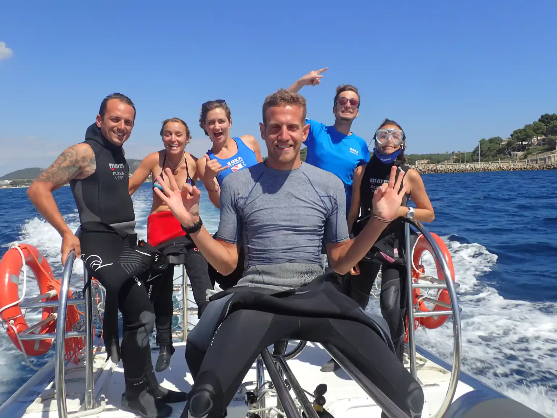 Regresando de las inmersiones