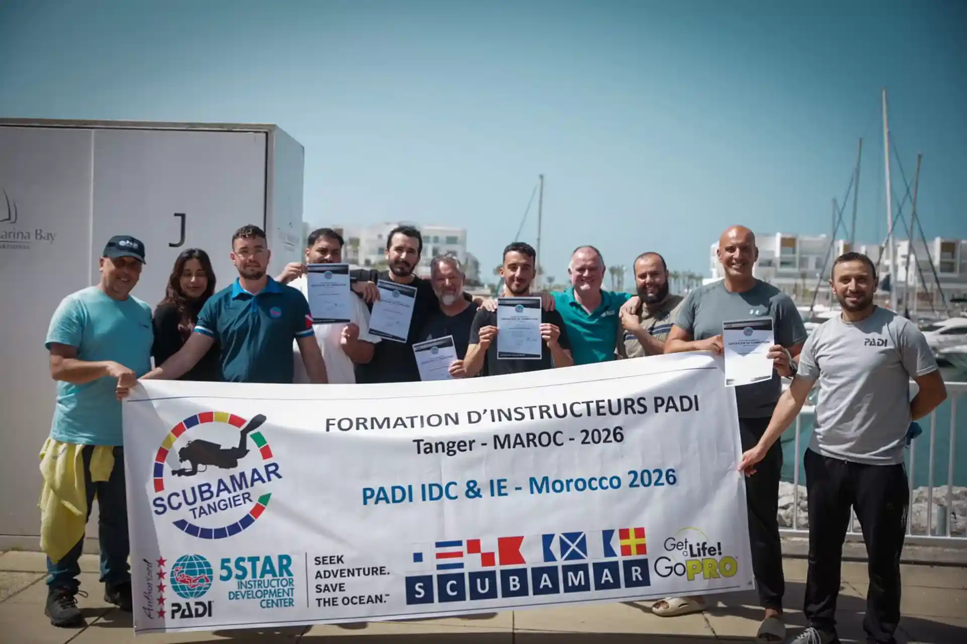 PADI Go Pro: Organisation d'un IDC à Tanger