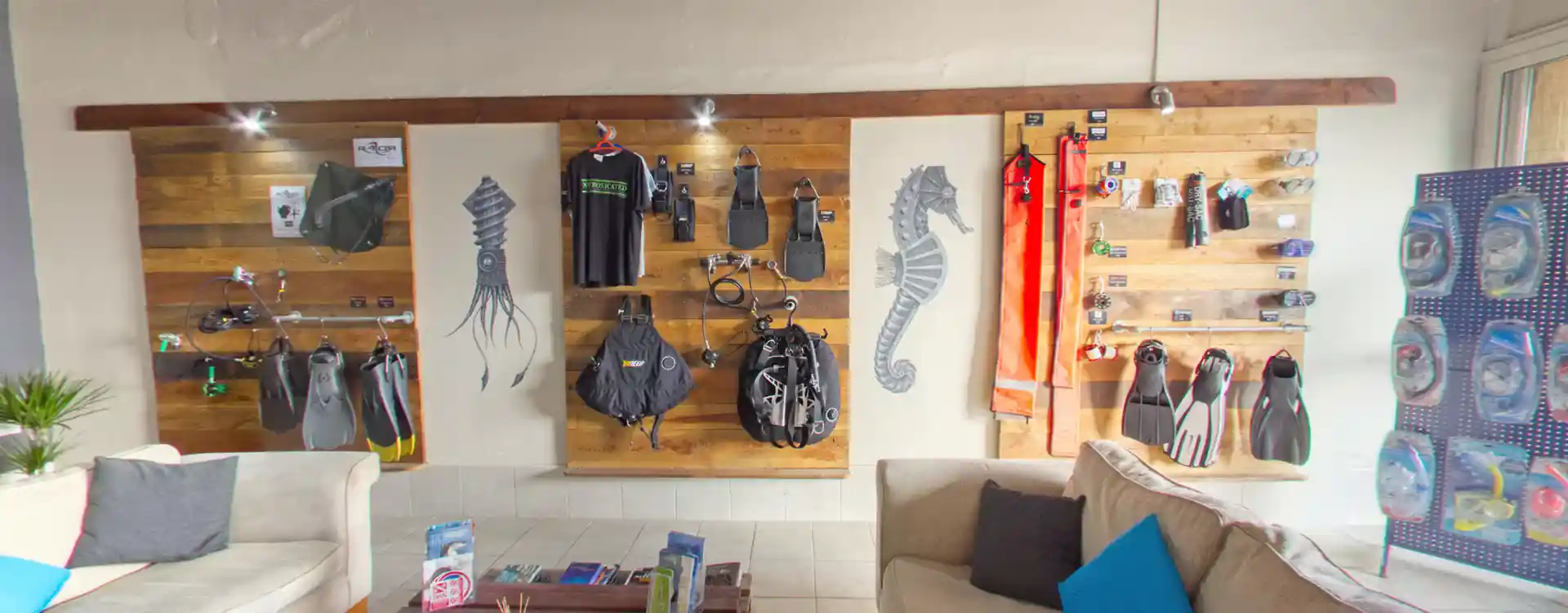 Inside our dive centre