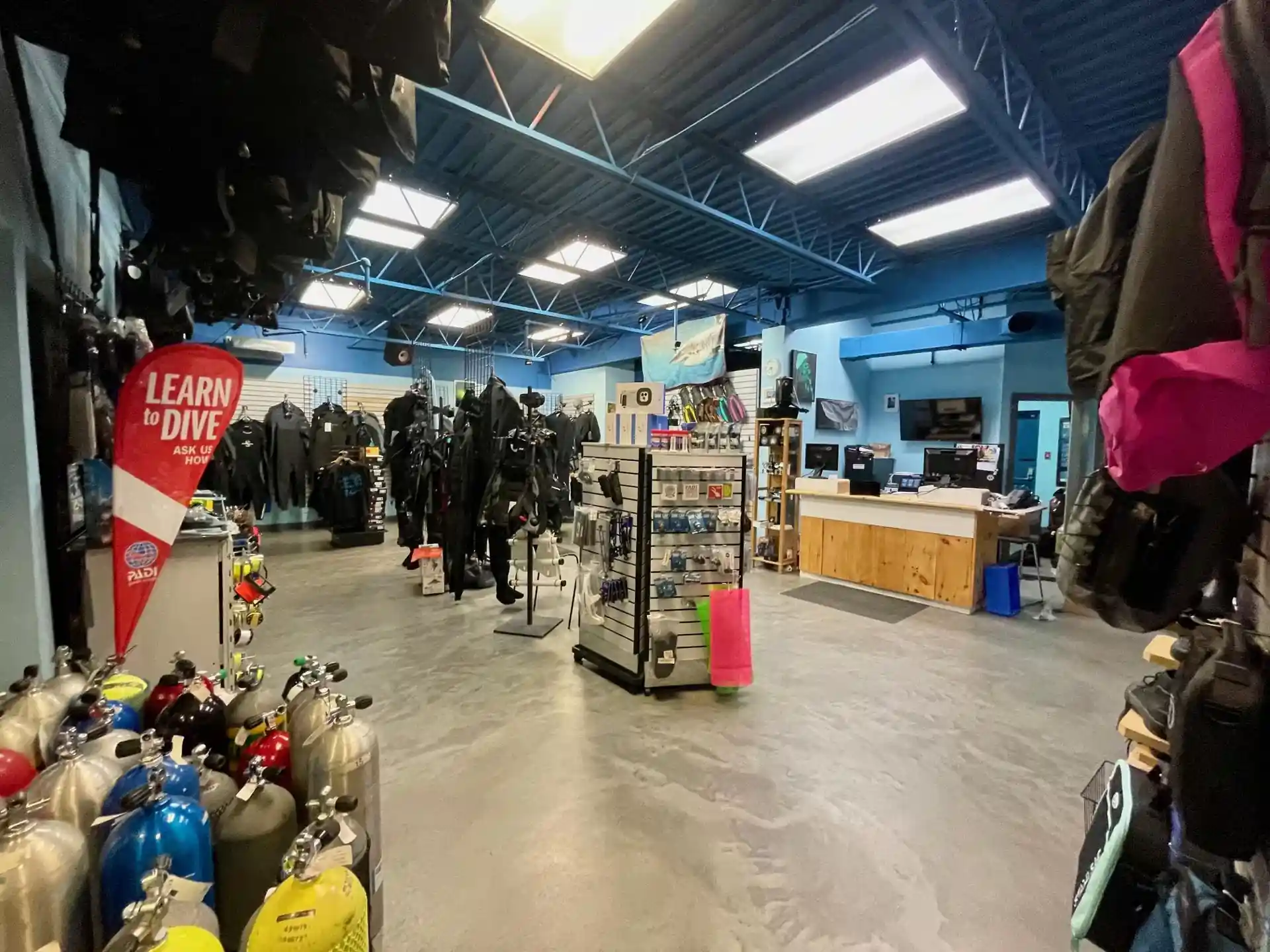 Photo du magasin de plongée