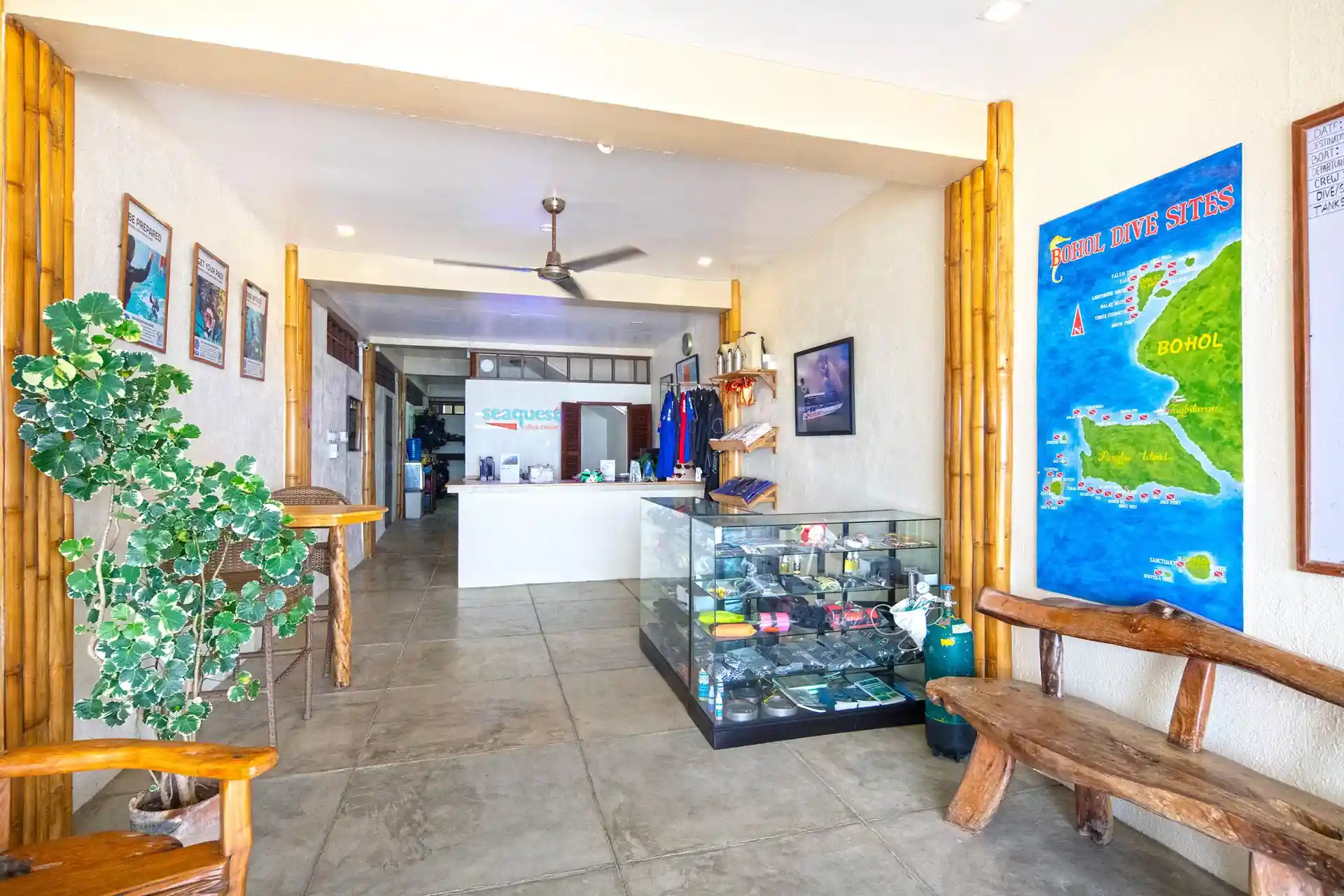 Photo du magasin de plongée