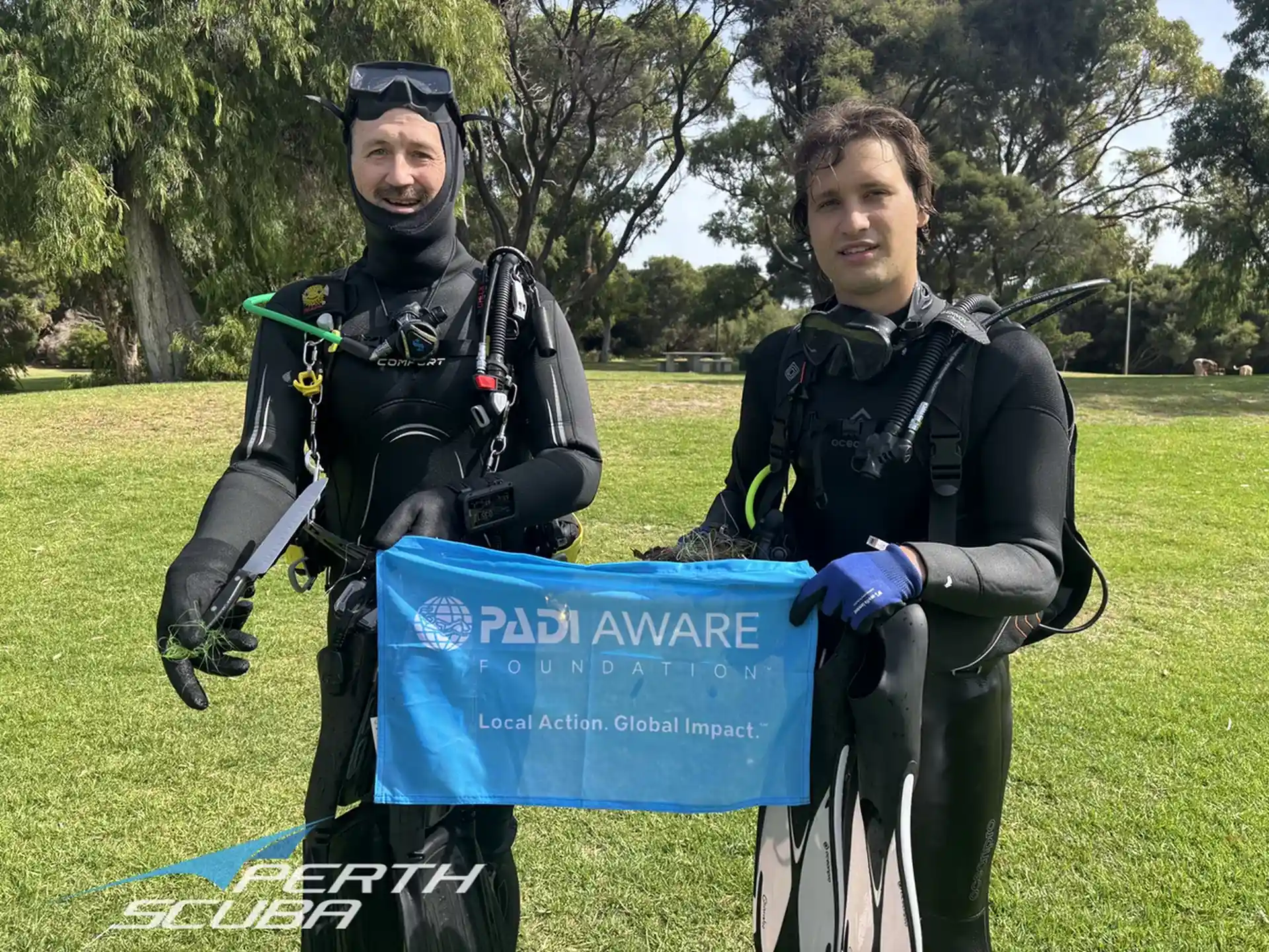 Perth Scuba diving in Western Australia for clean up at a local Perth dive site