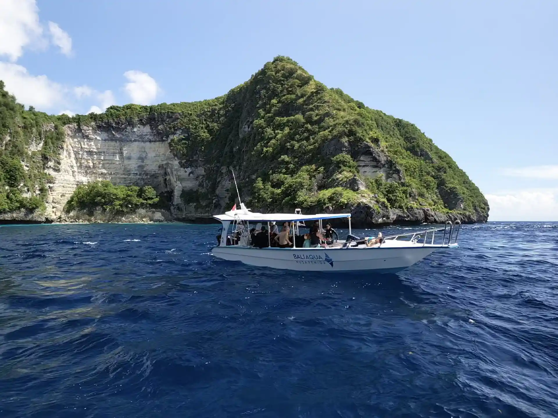 Bali Aqua 2 with divers at a dive site