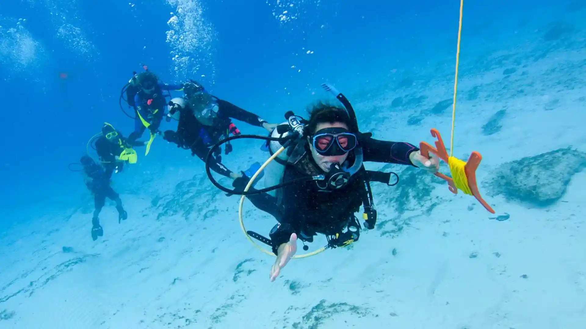 Enjoy the thrill of flying underwater with minimal effort.