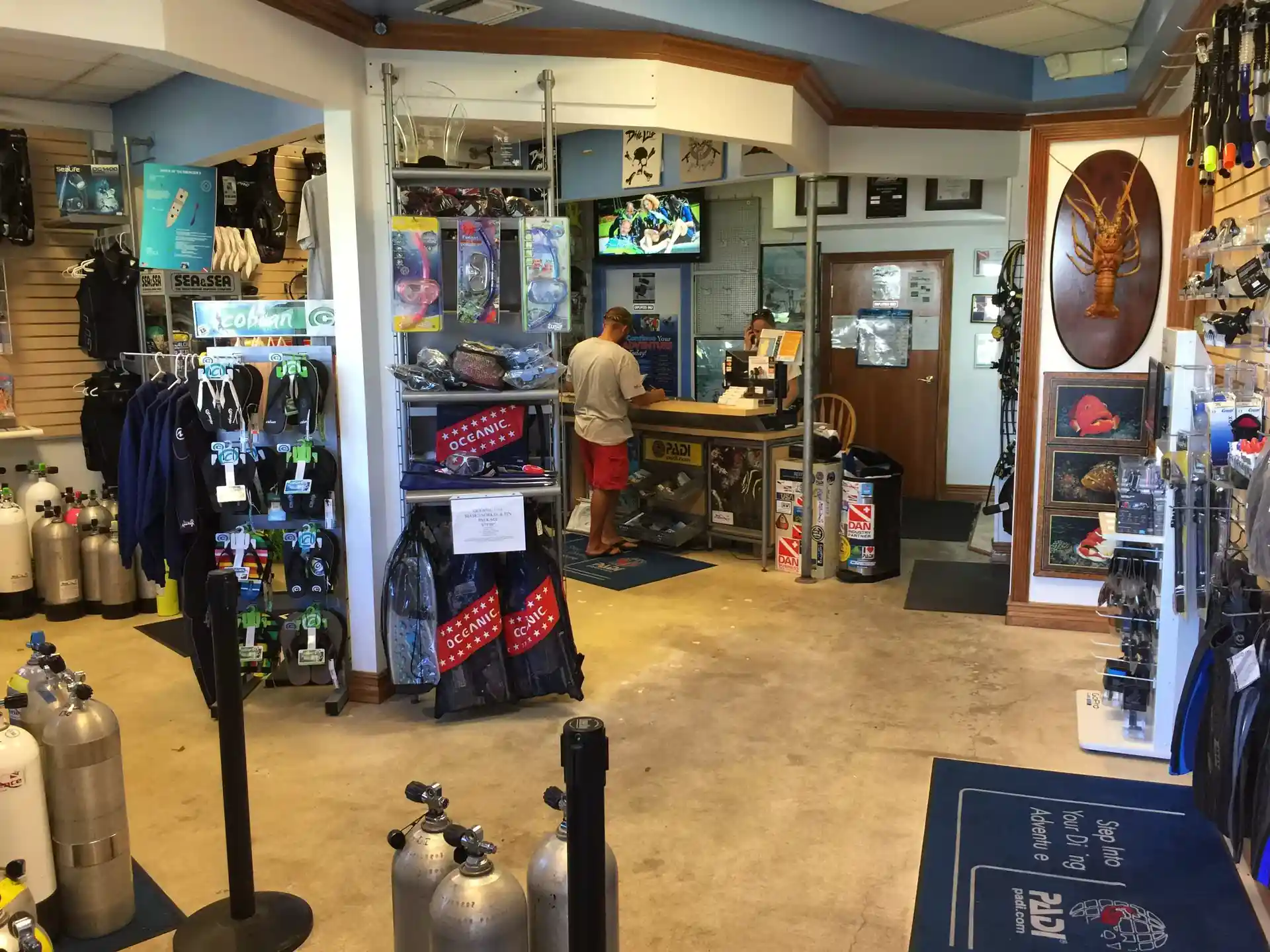 Foto de la tienda de buceo